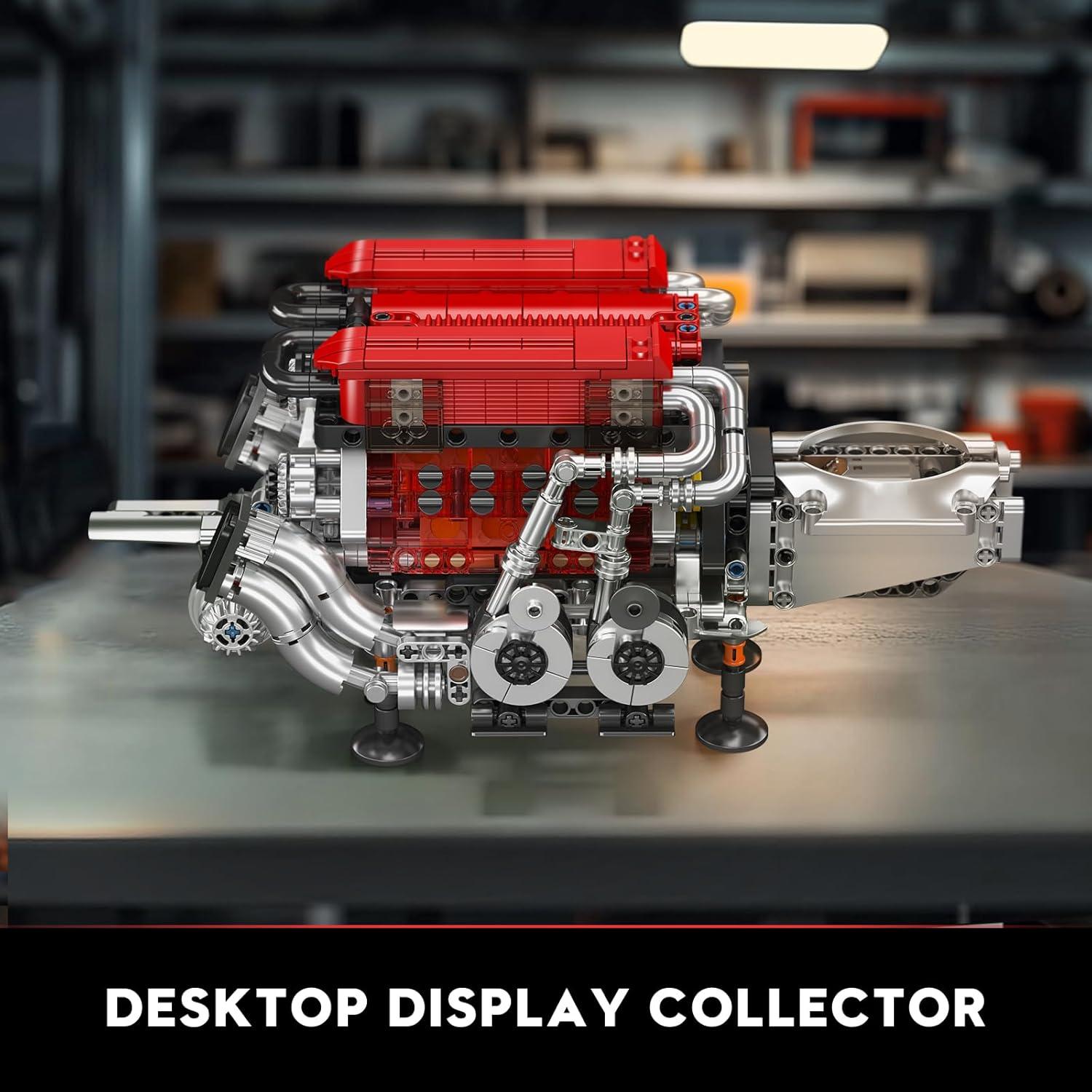 Kit de Construcción Mould King 10163 Motor W16 - 955 Piezas