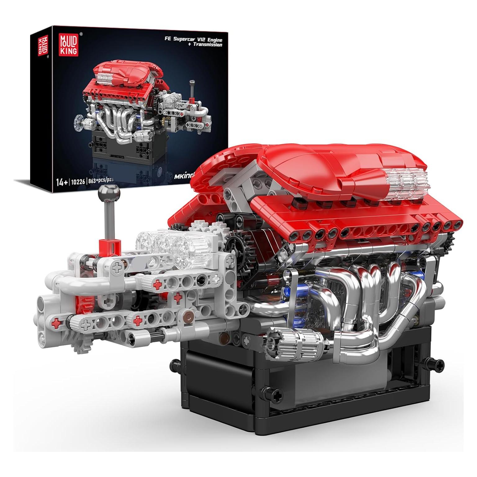 Kit de Modelo Motor V12 Mould King 10226 - 863 Piezas