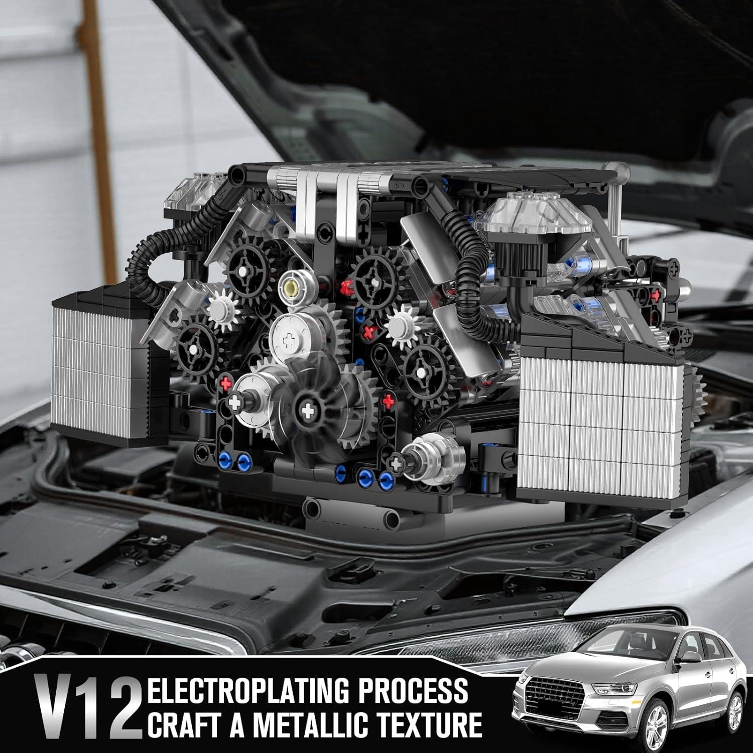 Mould King 10230 Conjunto de Bloques Motor W12 871 Piezas