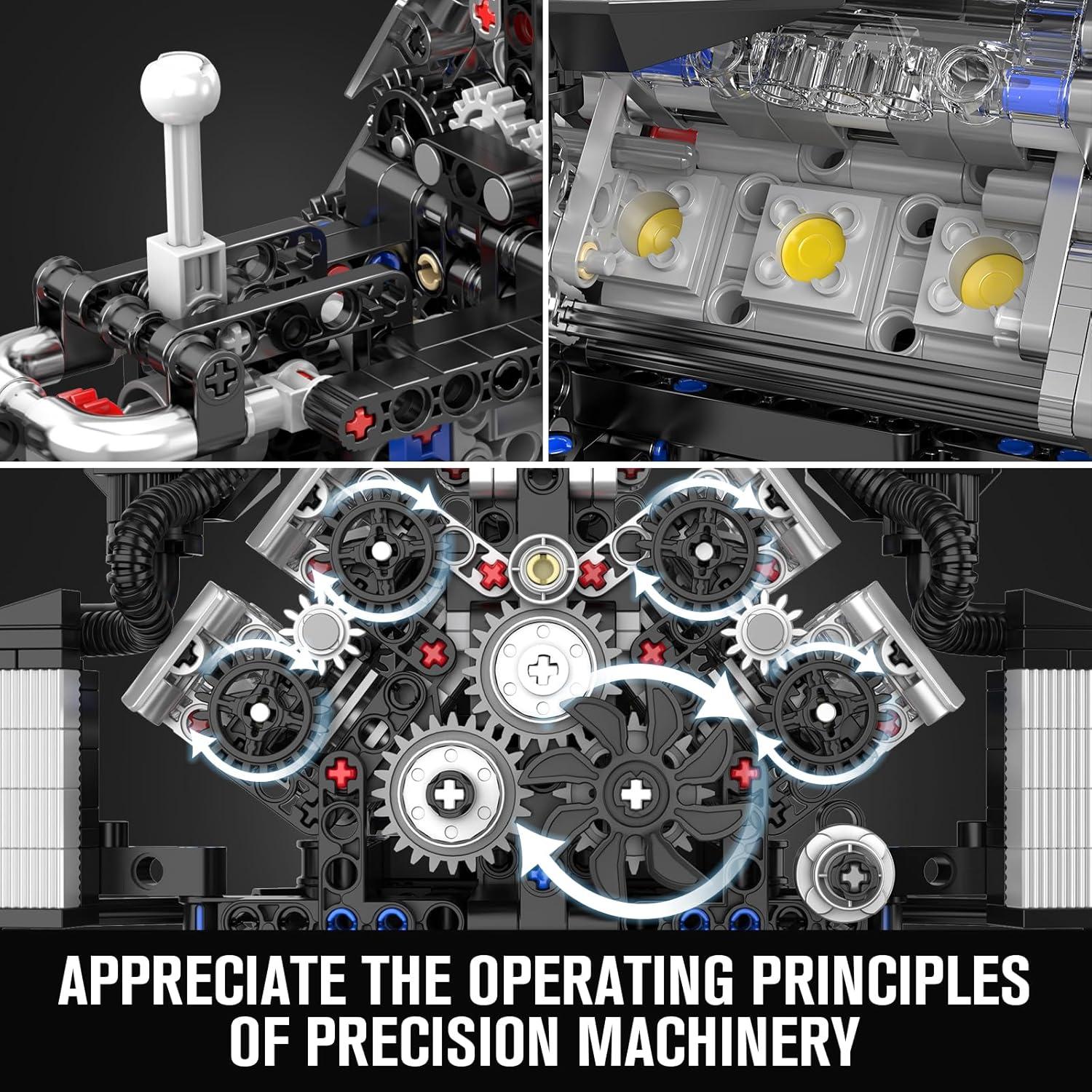 Mould King 10230 Conjunto de Bloques Motor W12 871 Piezas