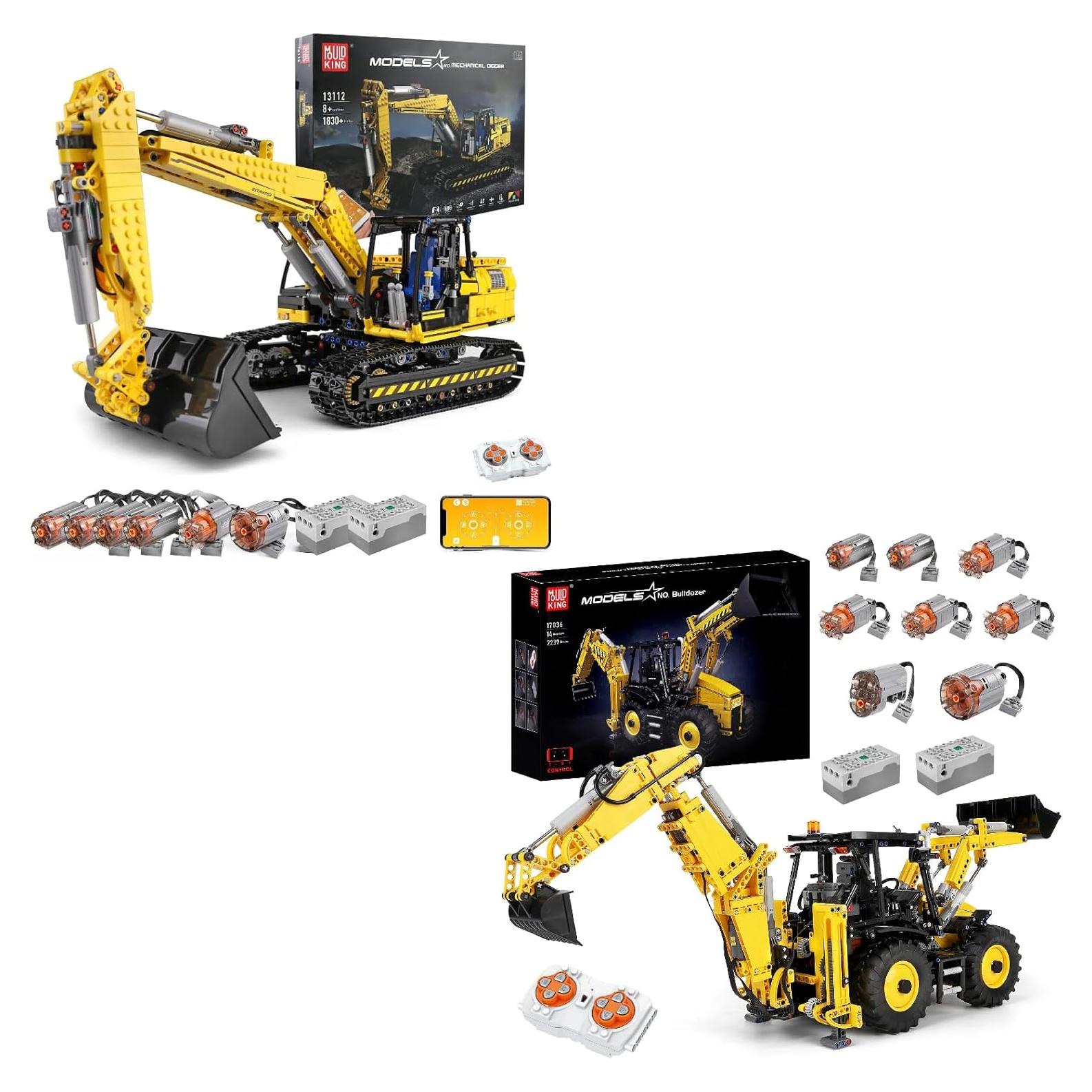 Set de Construcción Mould King 13112 Excavadora RC 2 en 1