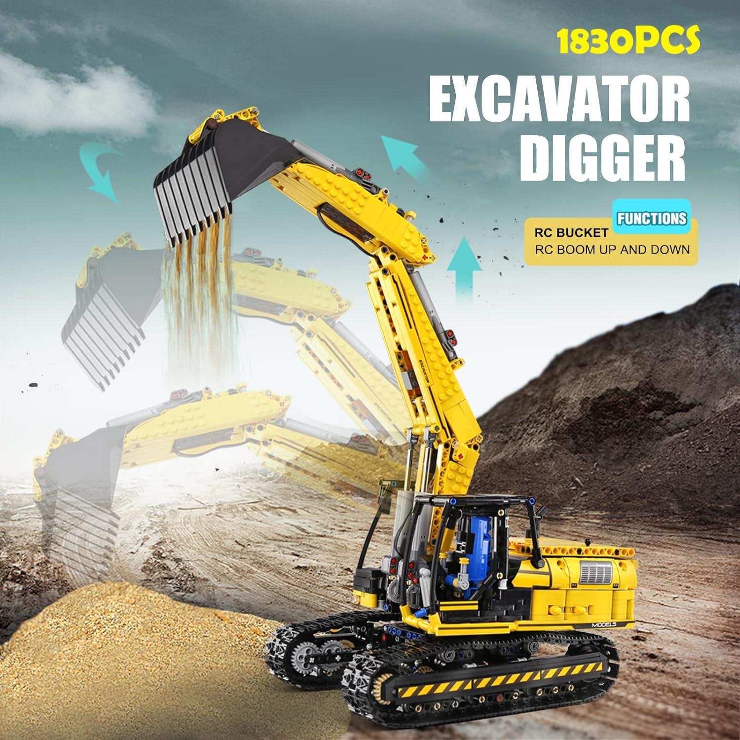 Set de Construcción Mould King 13112 Excavadora RC 2 en 1