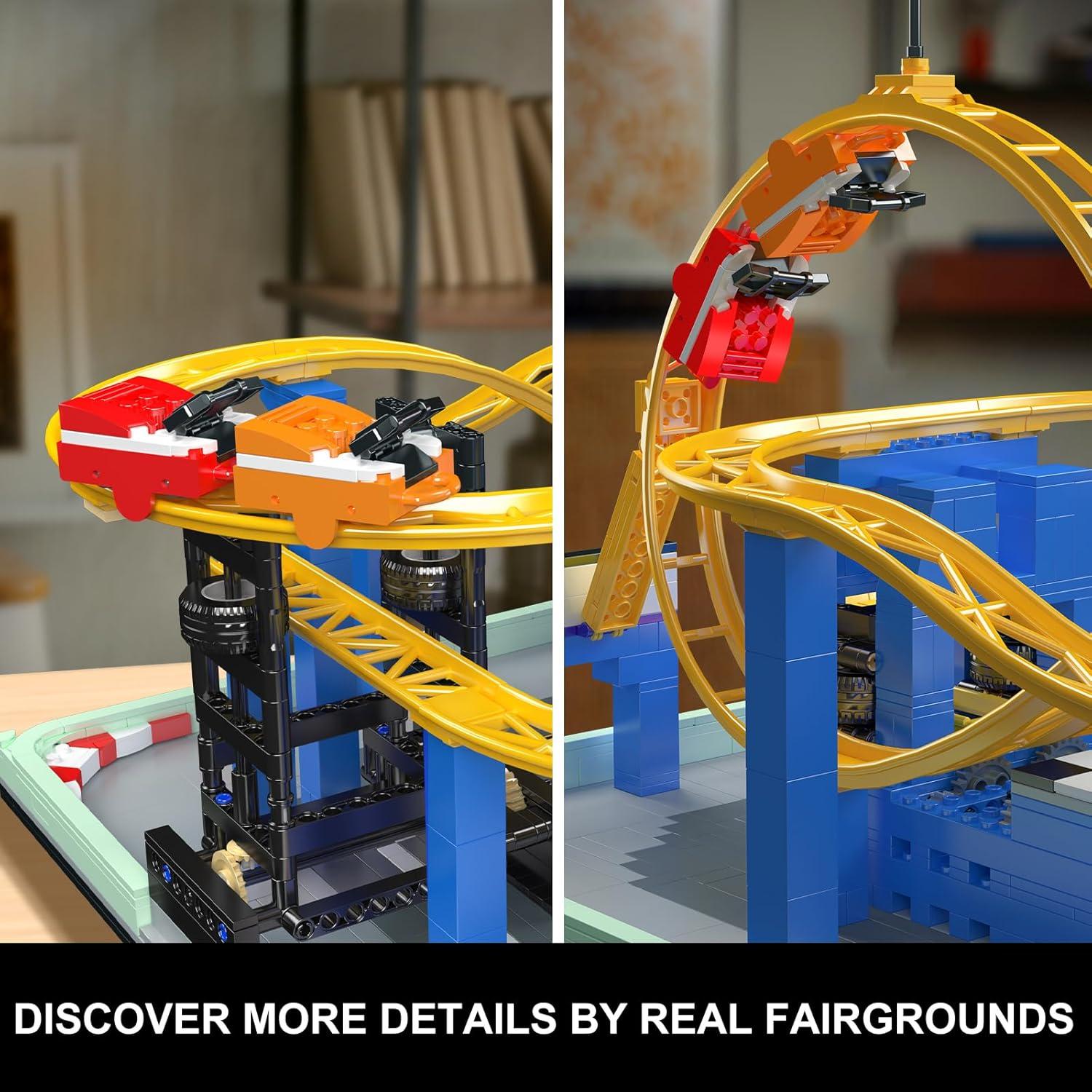 Juego de Construcción Mould King 11020 Montaña Rusa 1707 Piezas