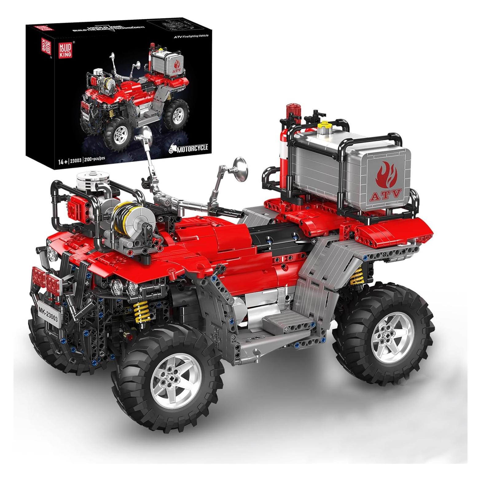Mould King 23003 Motocicleta de Rescate 2100 Piezas Control Remoto