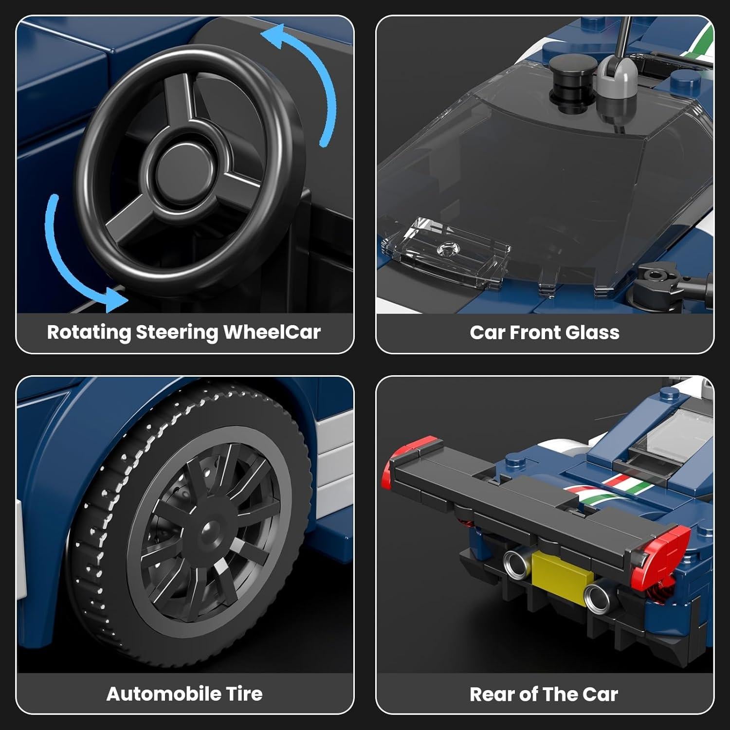 Mould King F488 Coche Deportivo Clásico 410 Piezas
