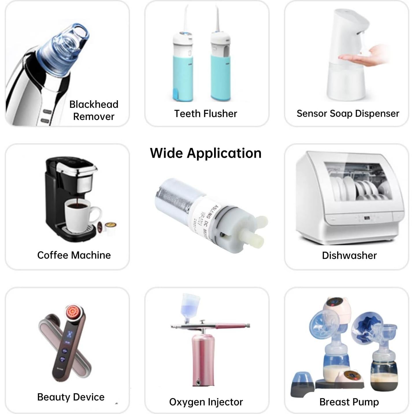 Mini Bomba Micro DC Yosoo 12V Acero Inoxidable 1.1-1.3L/min