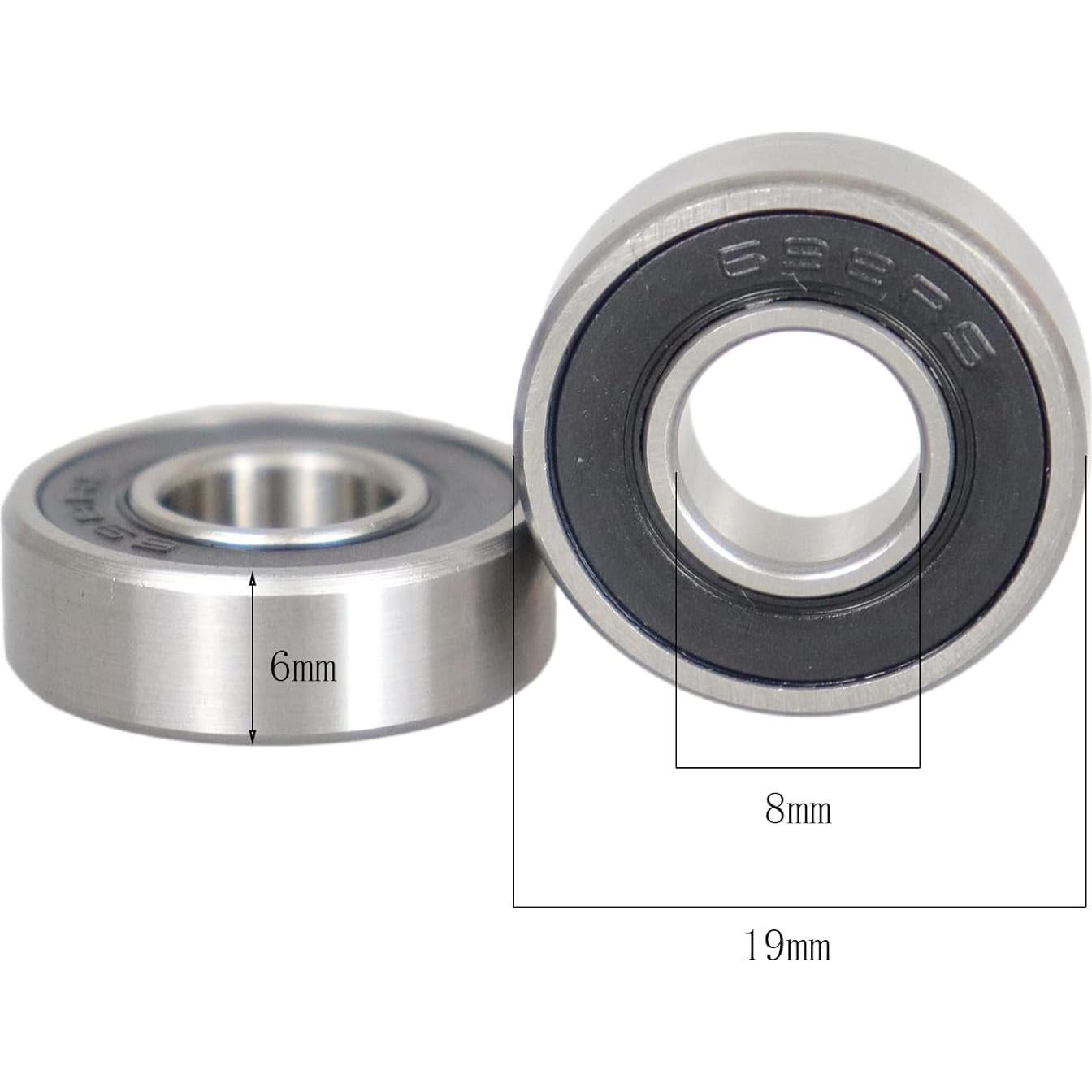 10 Rodamientos 698-2RS KABOBEARING Doble Sello 8x19x6mm