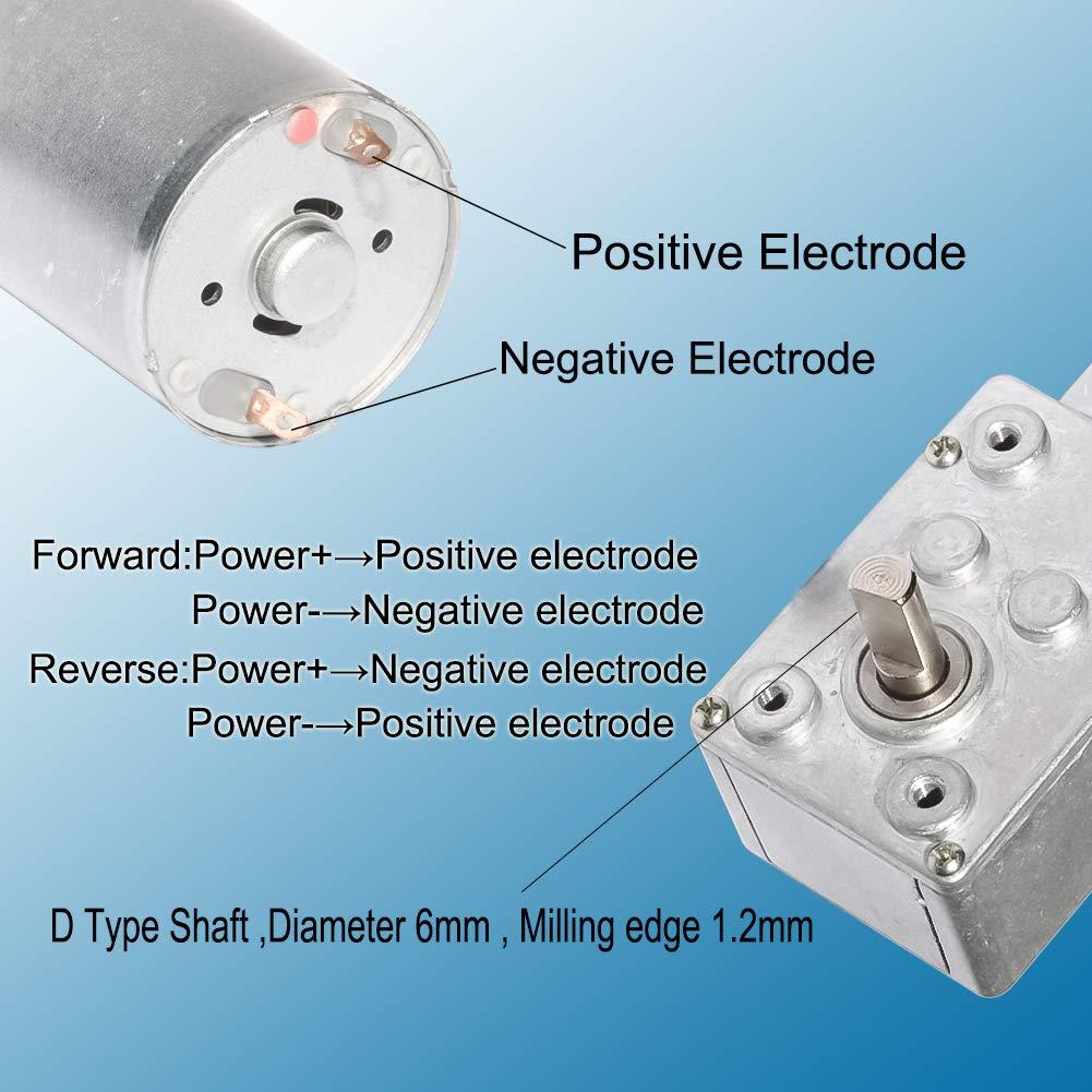 Motor de Engranaje DC 12V 0.6RPM BBQ Driver 25kg.cm