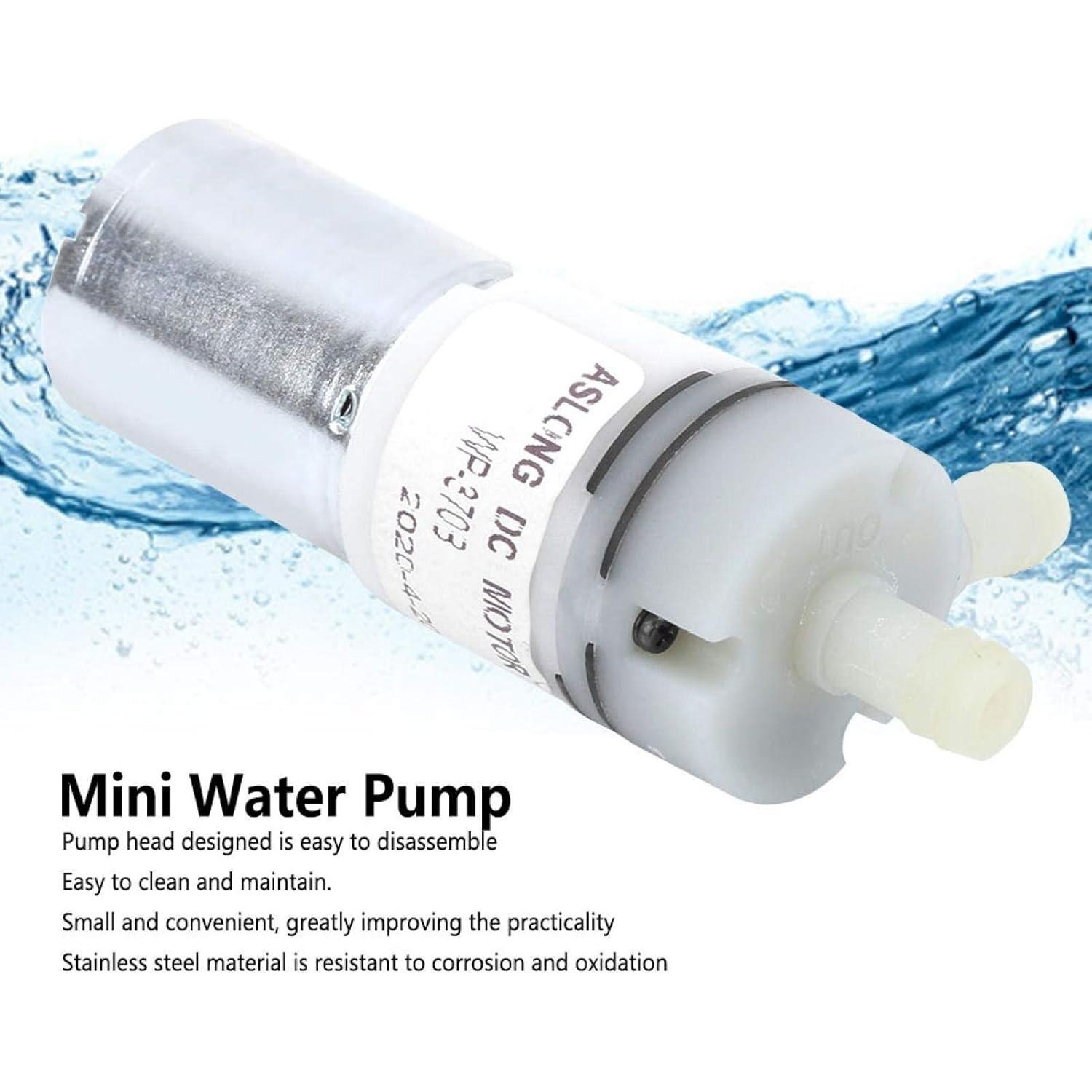 Mini Bomba Sumergible Fafeicy Acero Inoxidable 12V 1.1L/min