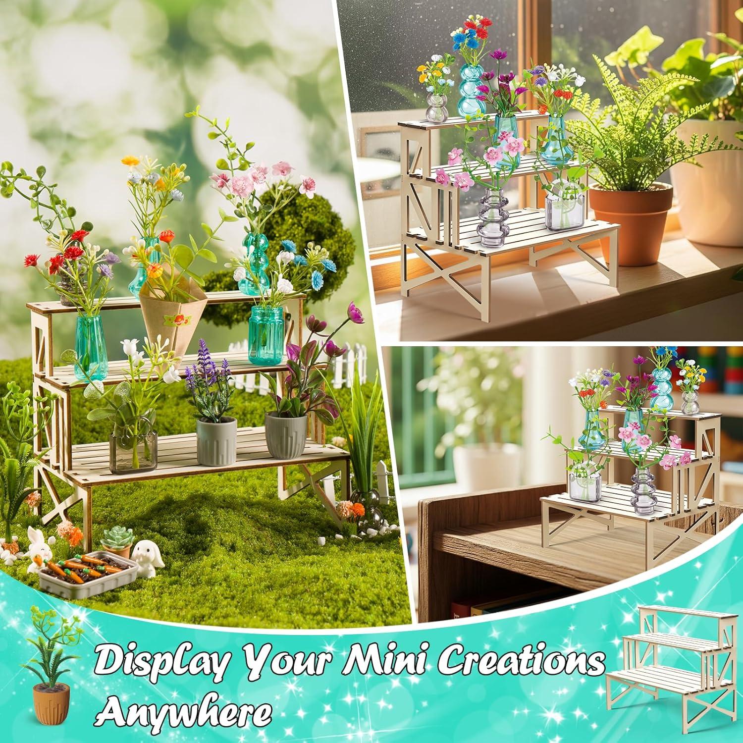 Kit de Jardín Miniatura Hazlo Botánicos LSCLCIN - 70 Piezas