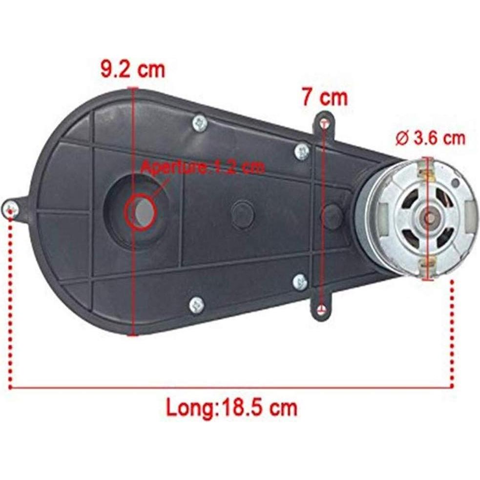 Motor de Corriente Continua 24V 30000RPM WEELYE con Caja de Engranajes