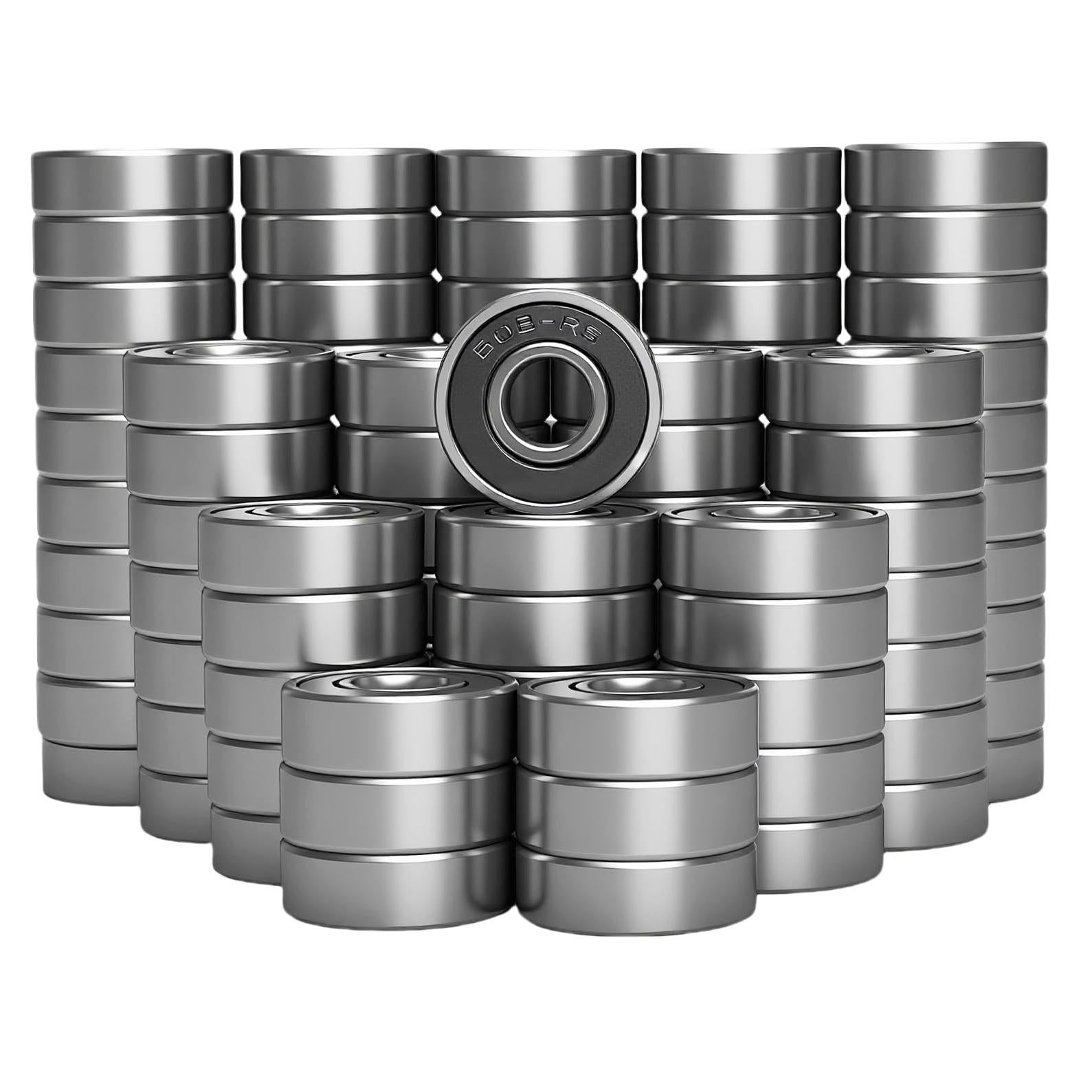 100 Rodamientos de Bolas 608-2RS SACKORANGE 8x22x7mm