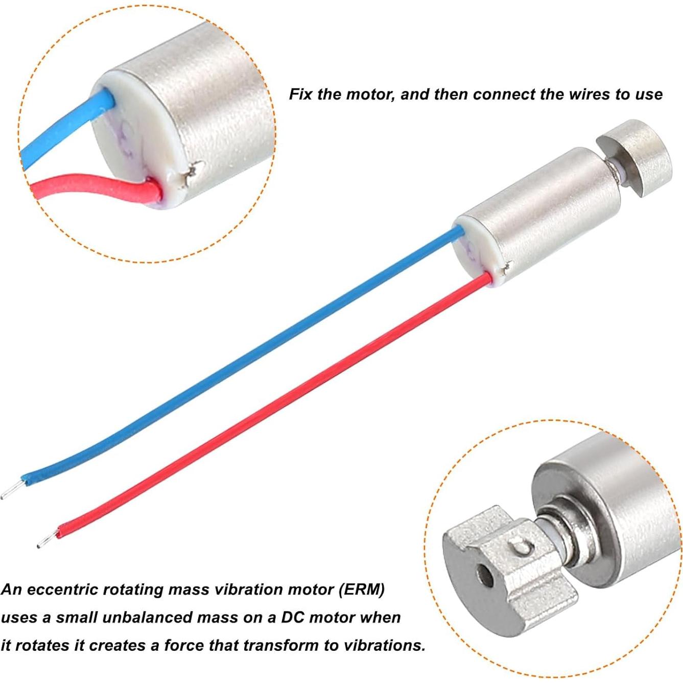 Motor de Vibración Miniatura MECCANIXITY DC3V 11000RPM 15 Pcs
