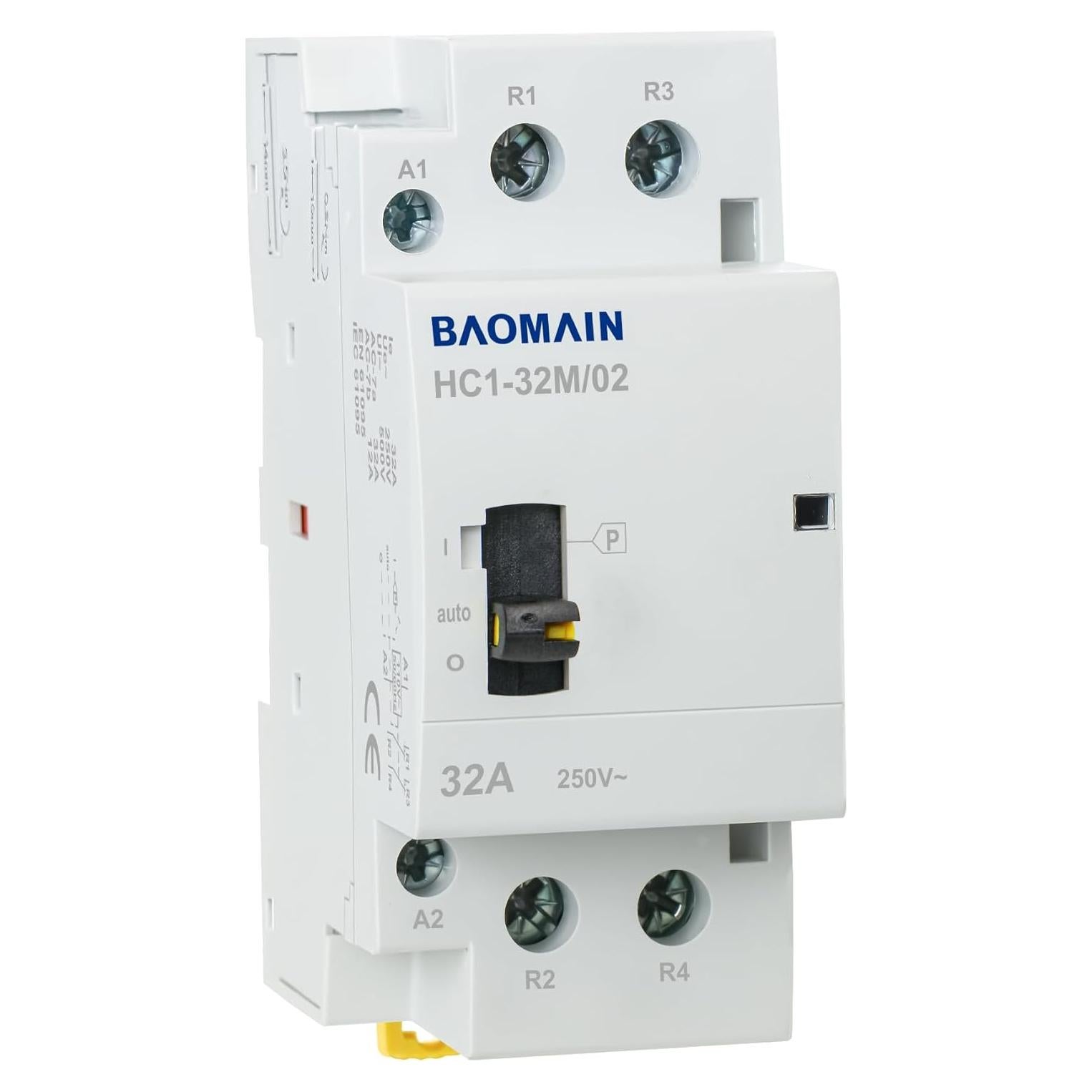Contacto AC Baomain 32A 110V 2 Polos Normalmente Cerrado