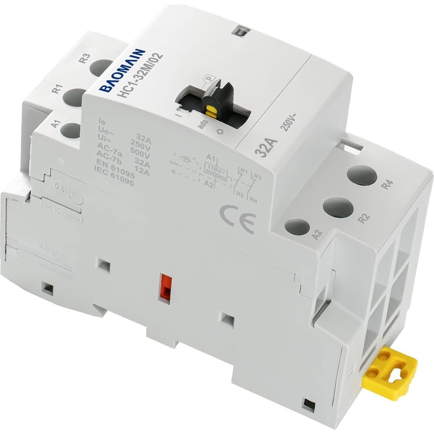 Contacto AC Baomain 32A 110V 2 Polos Normalmente Cerrado