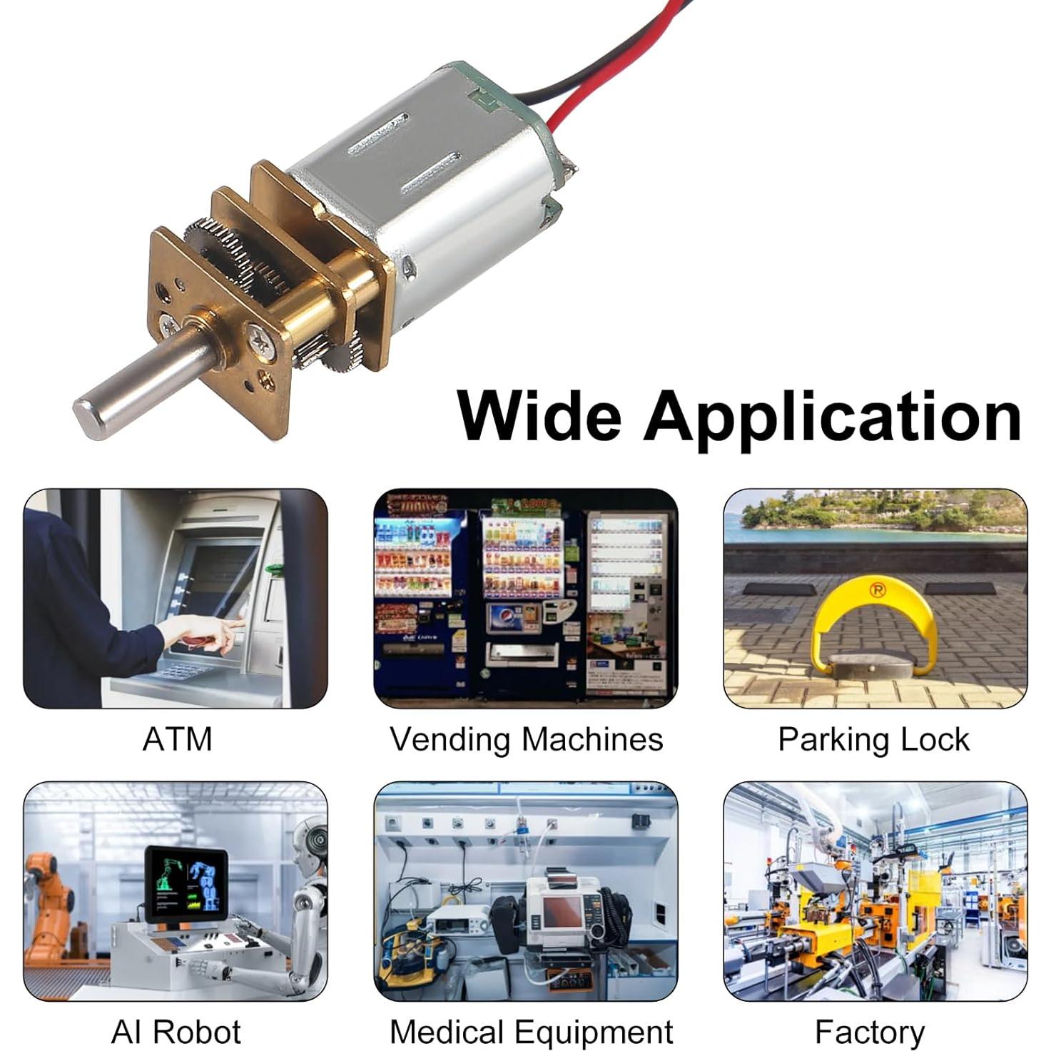 Motor de Engranaje N20 DIANN 3V-6V 10pcs para Robot DIY