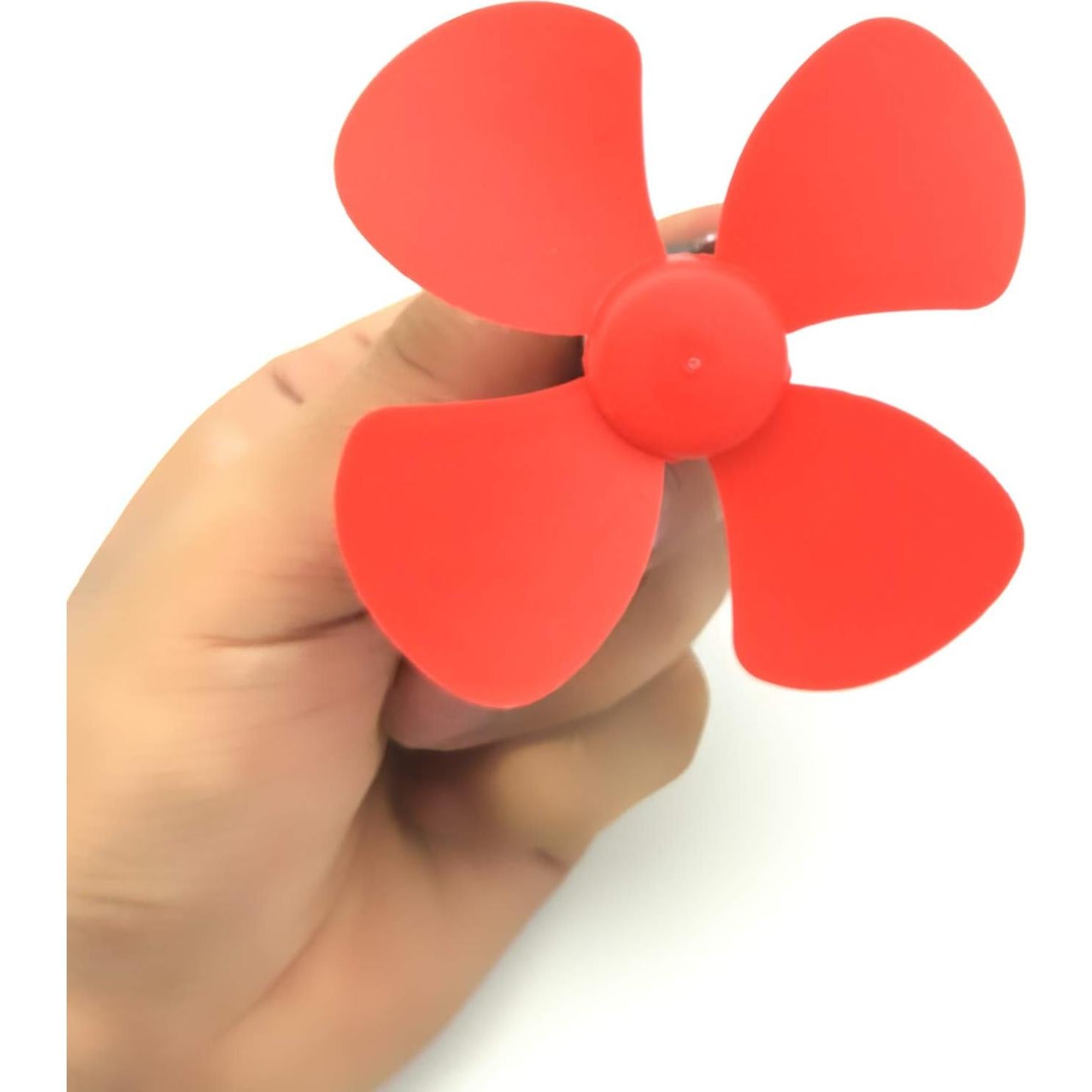 Hélices de Motor DC EUDAX 80mm 4 Aspas 32PCS Rojo y Azul