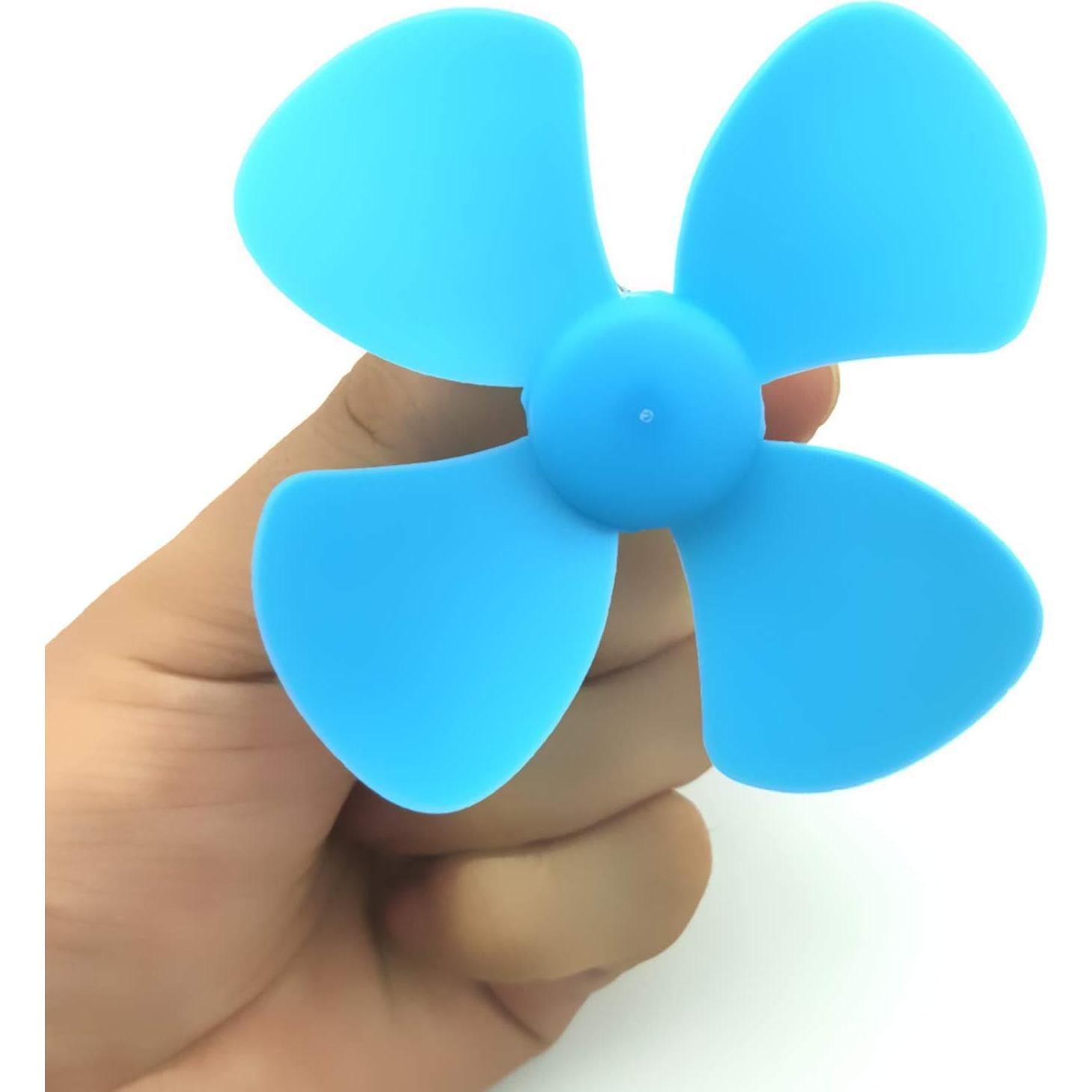 Hélices de Motor DC EUDAX 80mm 4 Aspas 32PCS Rojo y Azul