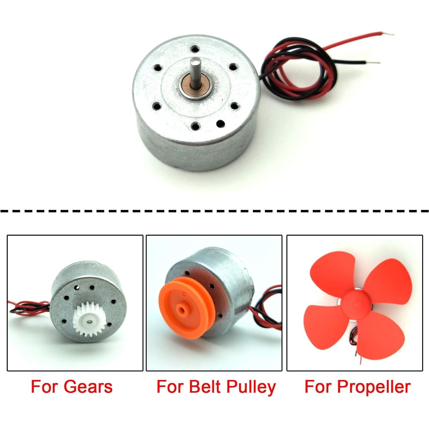 Mini Motor de Corriente Continua EUDAX 3V-12V 6500 RPM