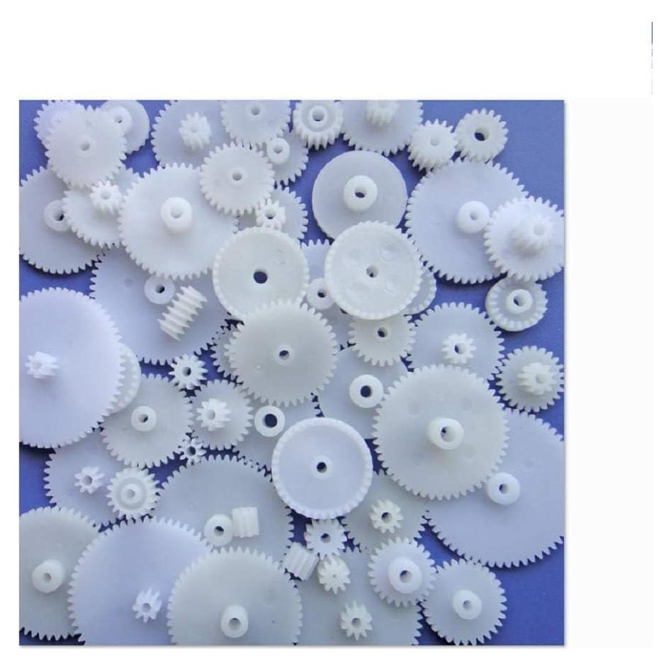 Juego de Engranajes Pequeños 58PCS Plástico Módulo 0.5 para Motor DC