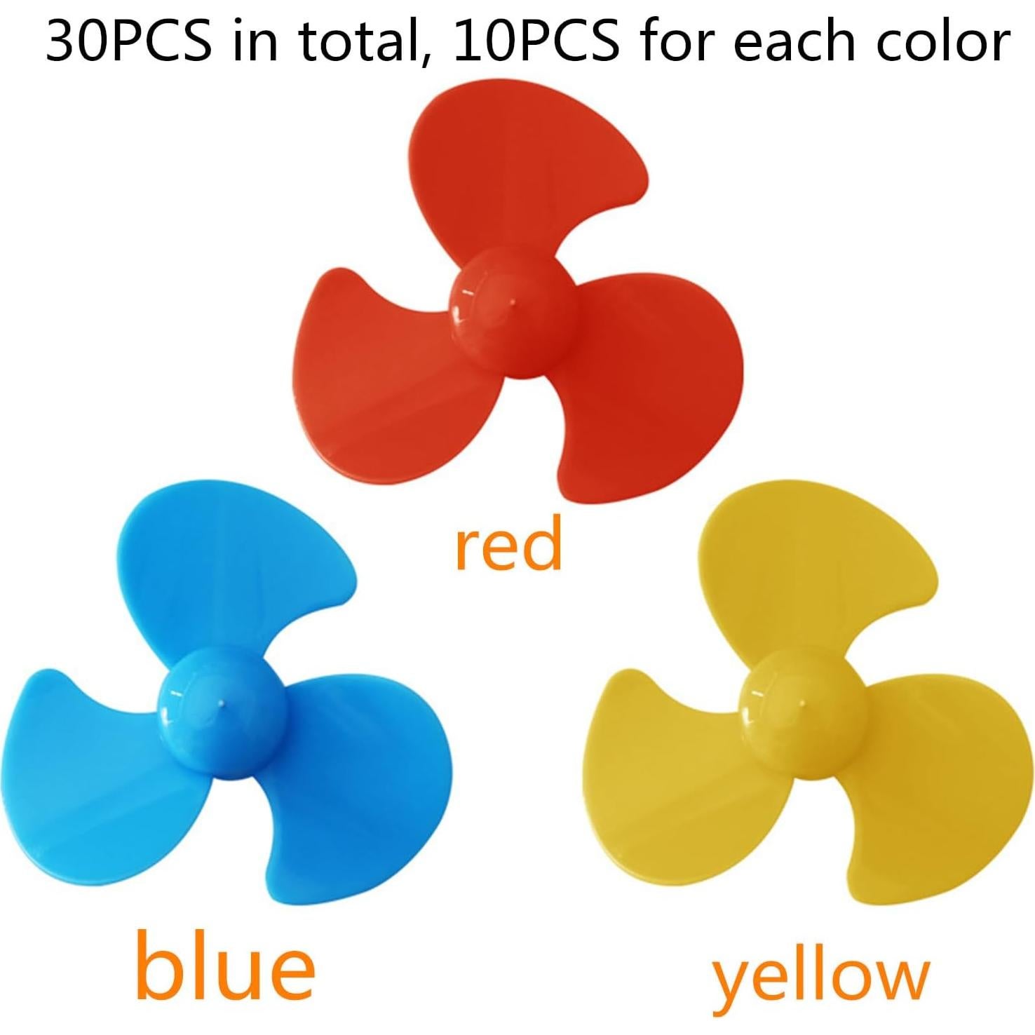 30 Hélices Mini 2mm Eje Skrnrhrery para Ventiladores