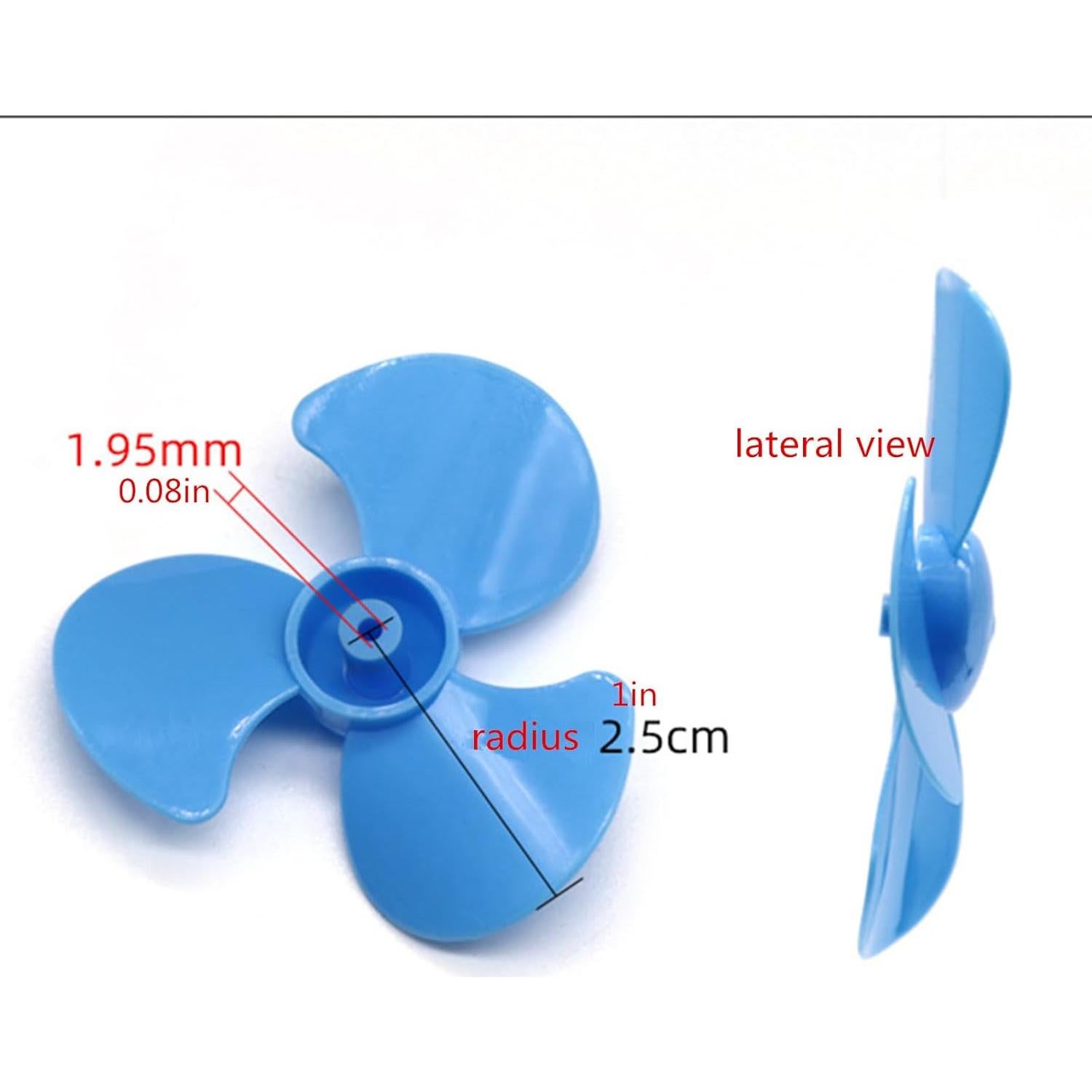 30 Hélices Mini 2mm Eje Skrnrhrery para Ventiladores