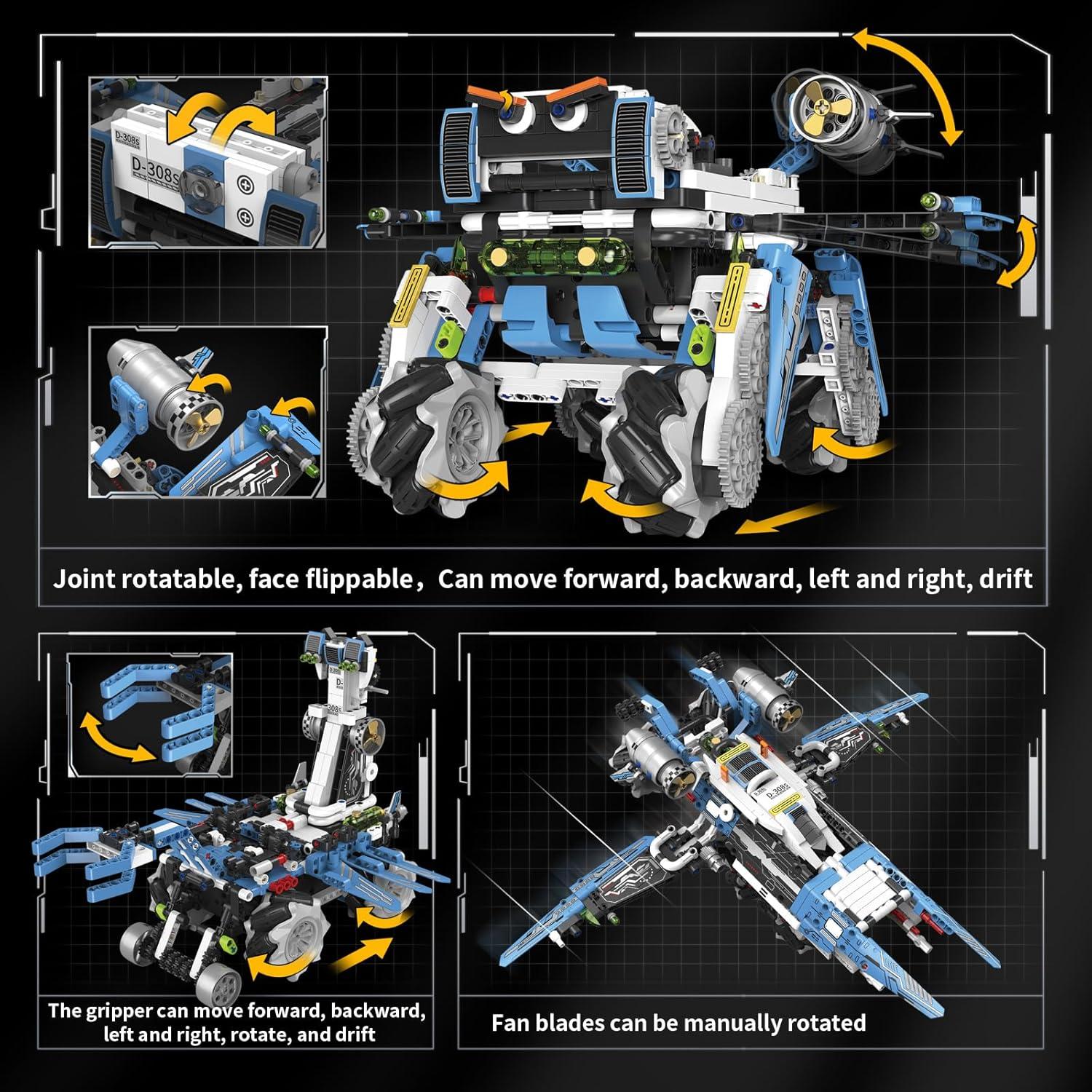 Kit de Robótica Programable 3 en 1 Suplanet - Juguete STEM 856 Piezas