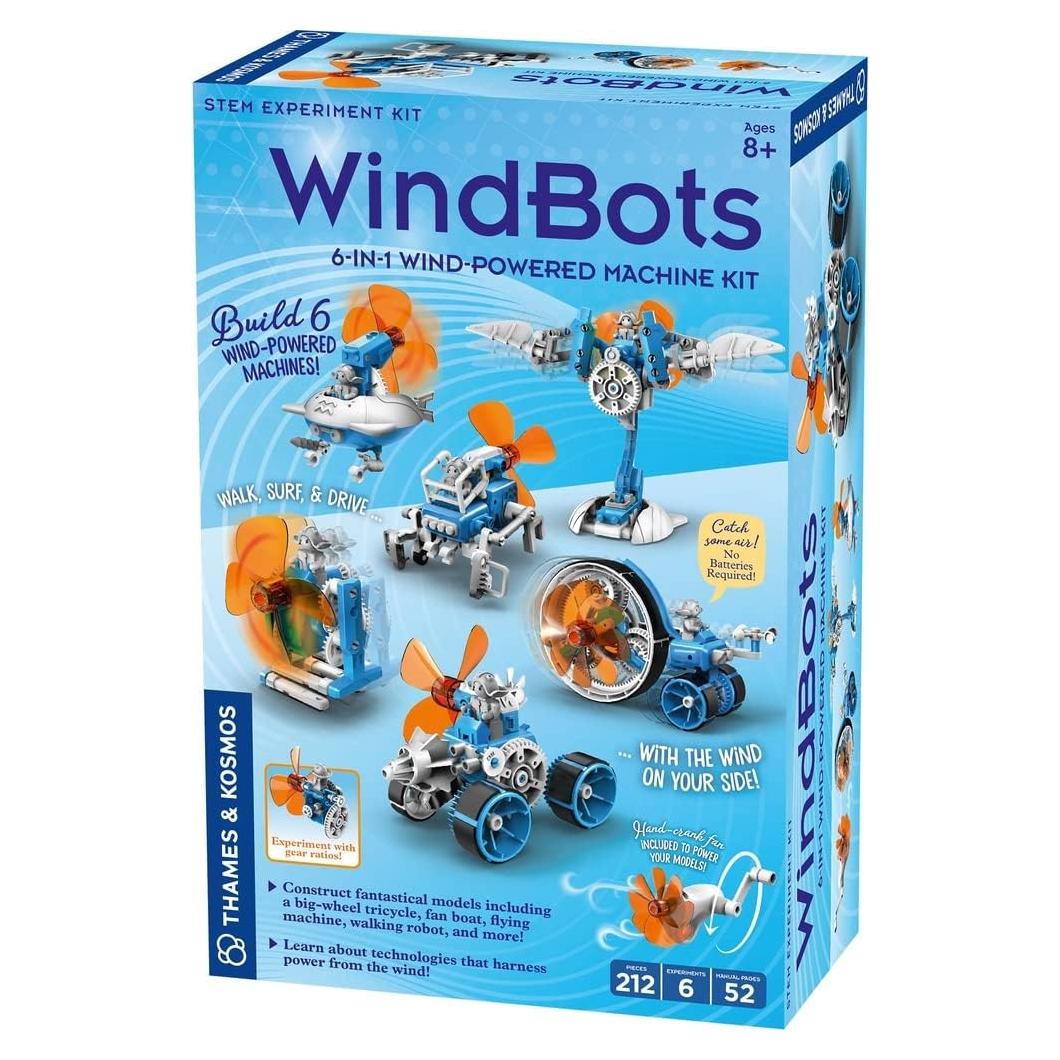 Kit de Ingeniería STEM WindBots 6-en-1 Thames & Kosmos
