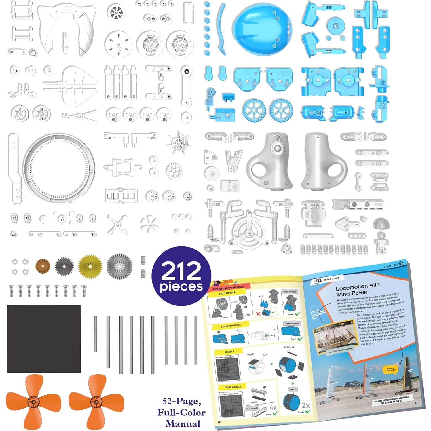 Kit de Ingeniería STEM WindBots 6-en-1 Thames & Kosmos