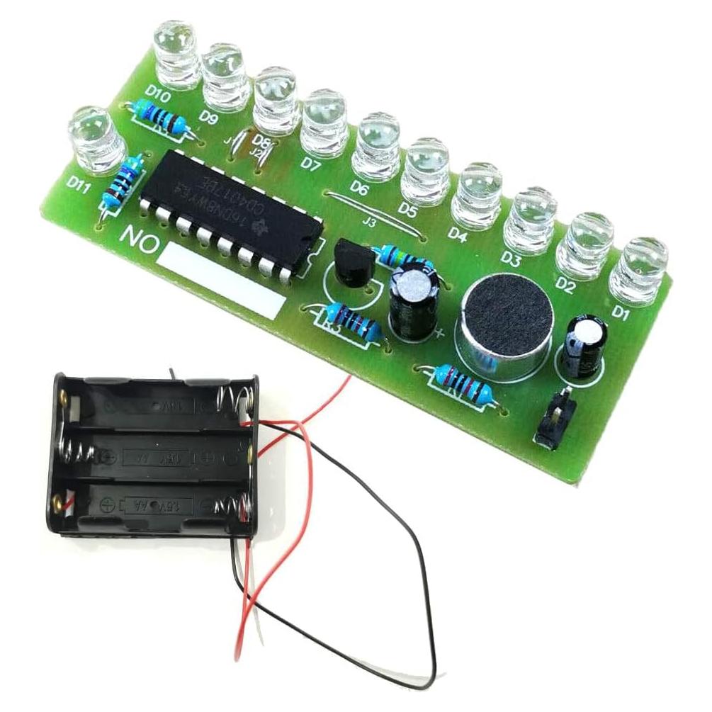 Kit de Práctica de Soldadura ISolderStore CD4017 con 10 LEDs