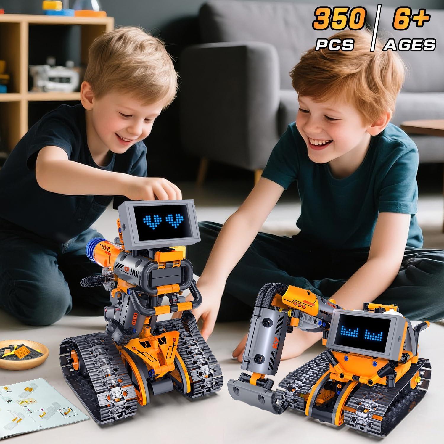 Set de Robots 5-en-1 HOGOKIDS con LED y Control Remoto