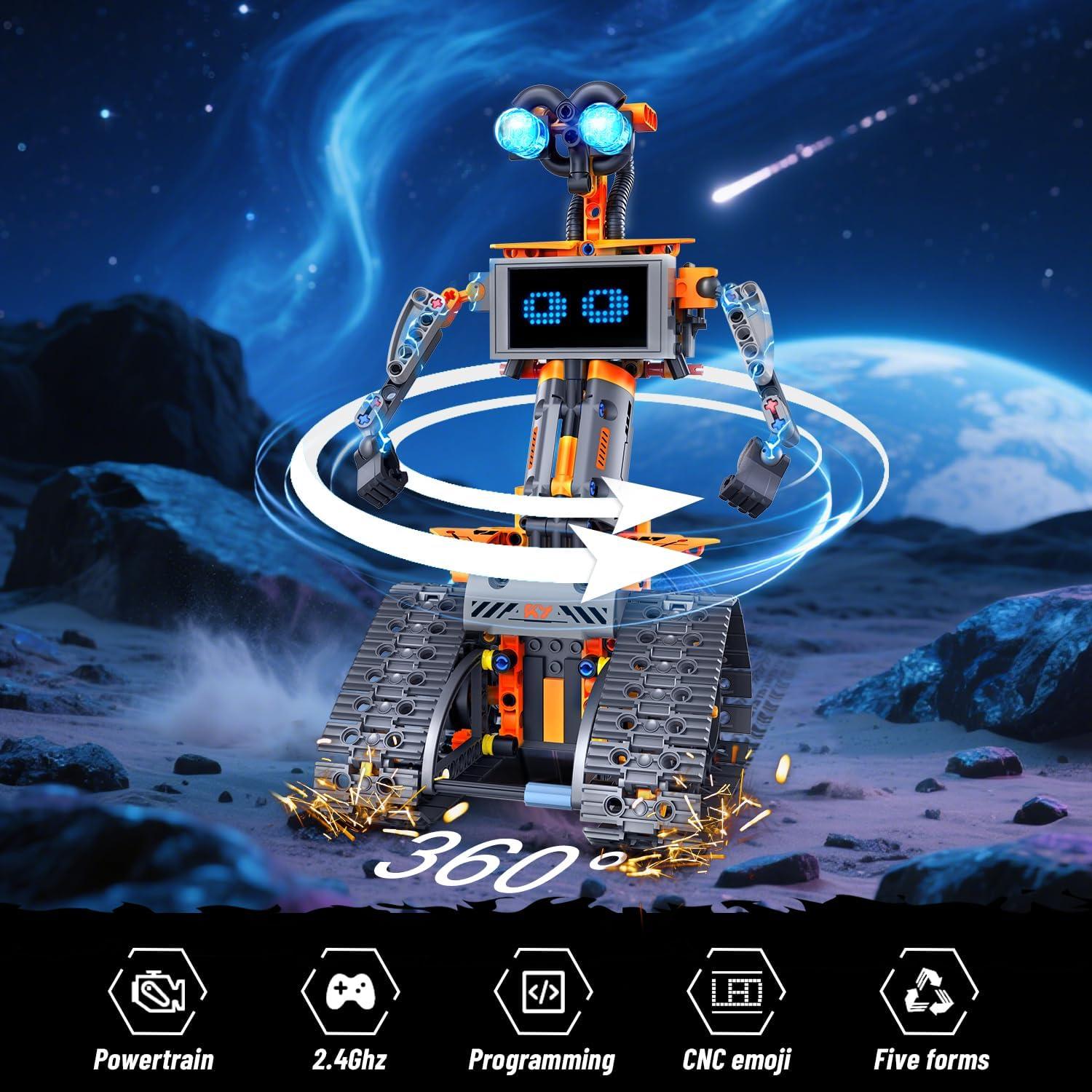 Set de Robots 5-en-1 HOGOKIDS con LED y Control Remoto