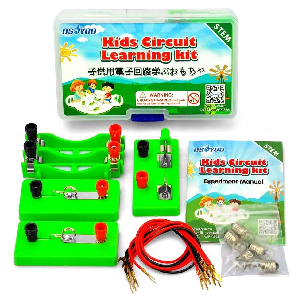 Kit de Aprendizaje de Circuitos Eléctricos OSOYOO para Niños