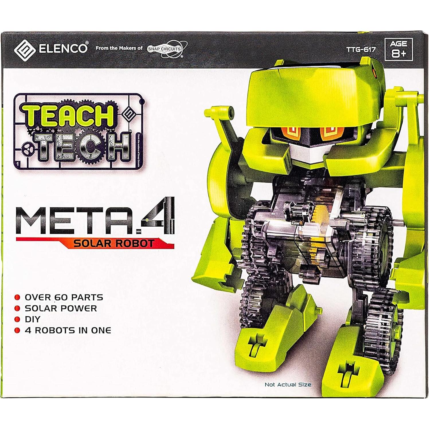 Robot Transformador Solar Meta.4 Elenco 4 en 1 para Niños 8+