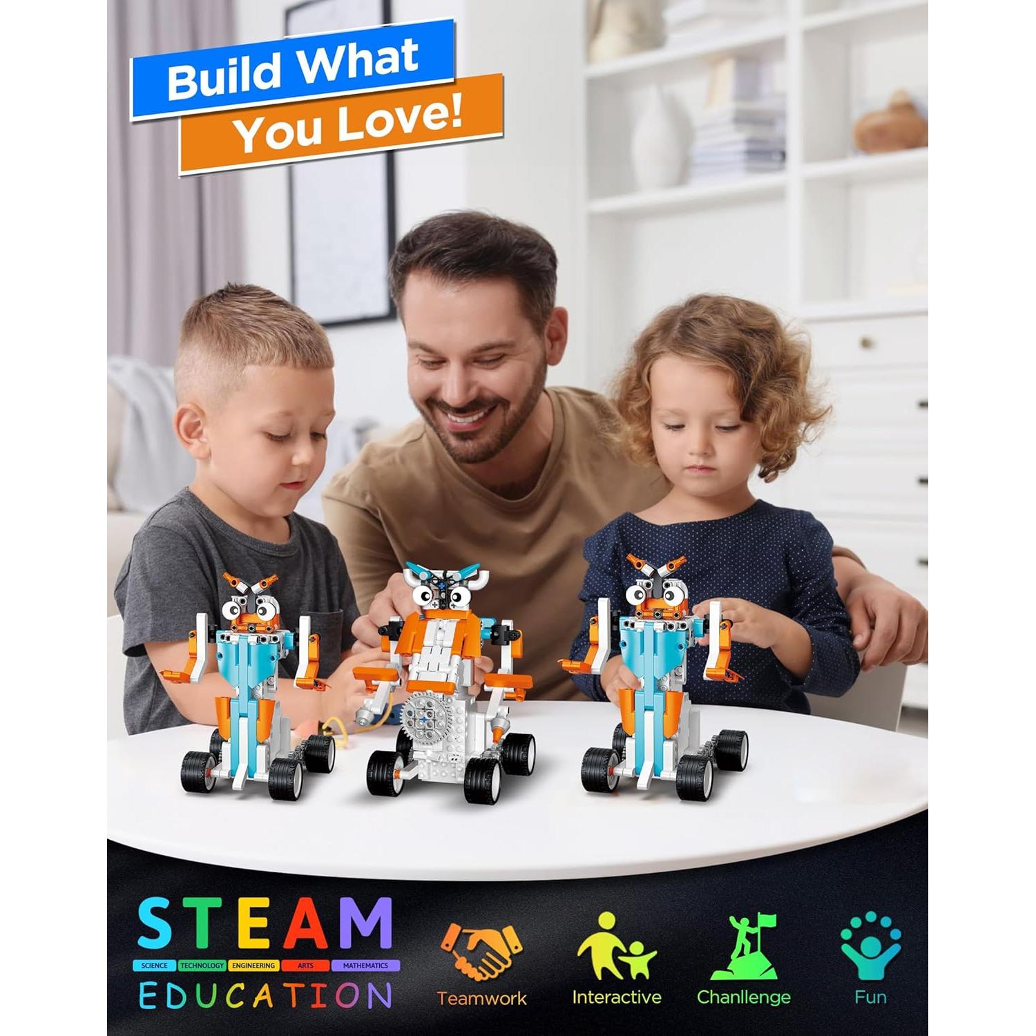 Kit de Construcción de Robots STEM Shantou 12 en 1 para Niños