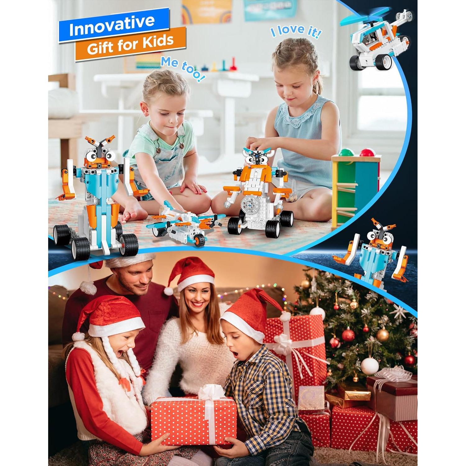 Kit de Construcción de Robots STEM Shantou 12 en 1 para Niños