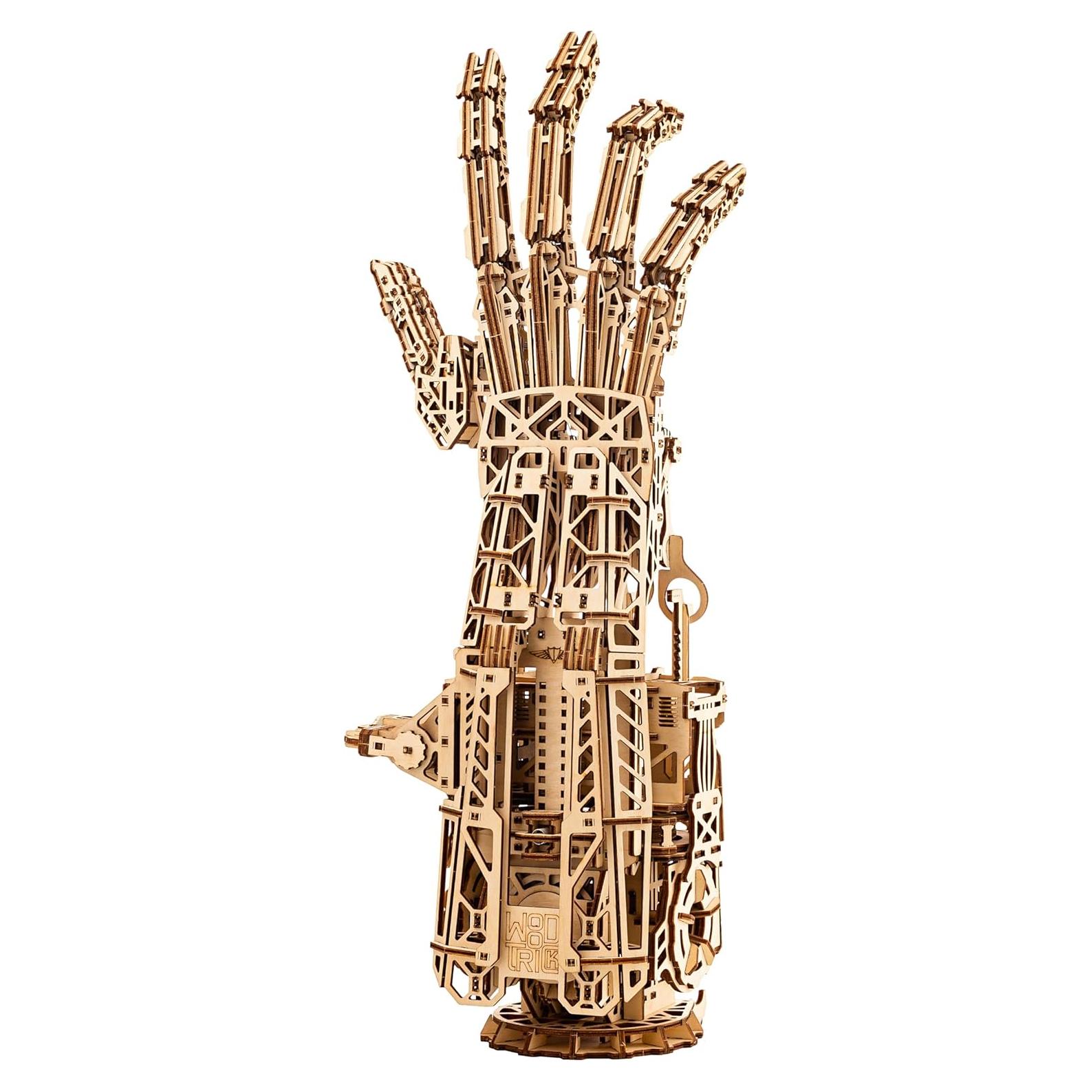 Mano Robótica DIY Wood Trick - Rompecabezas 3D de Madera
