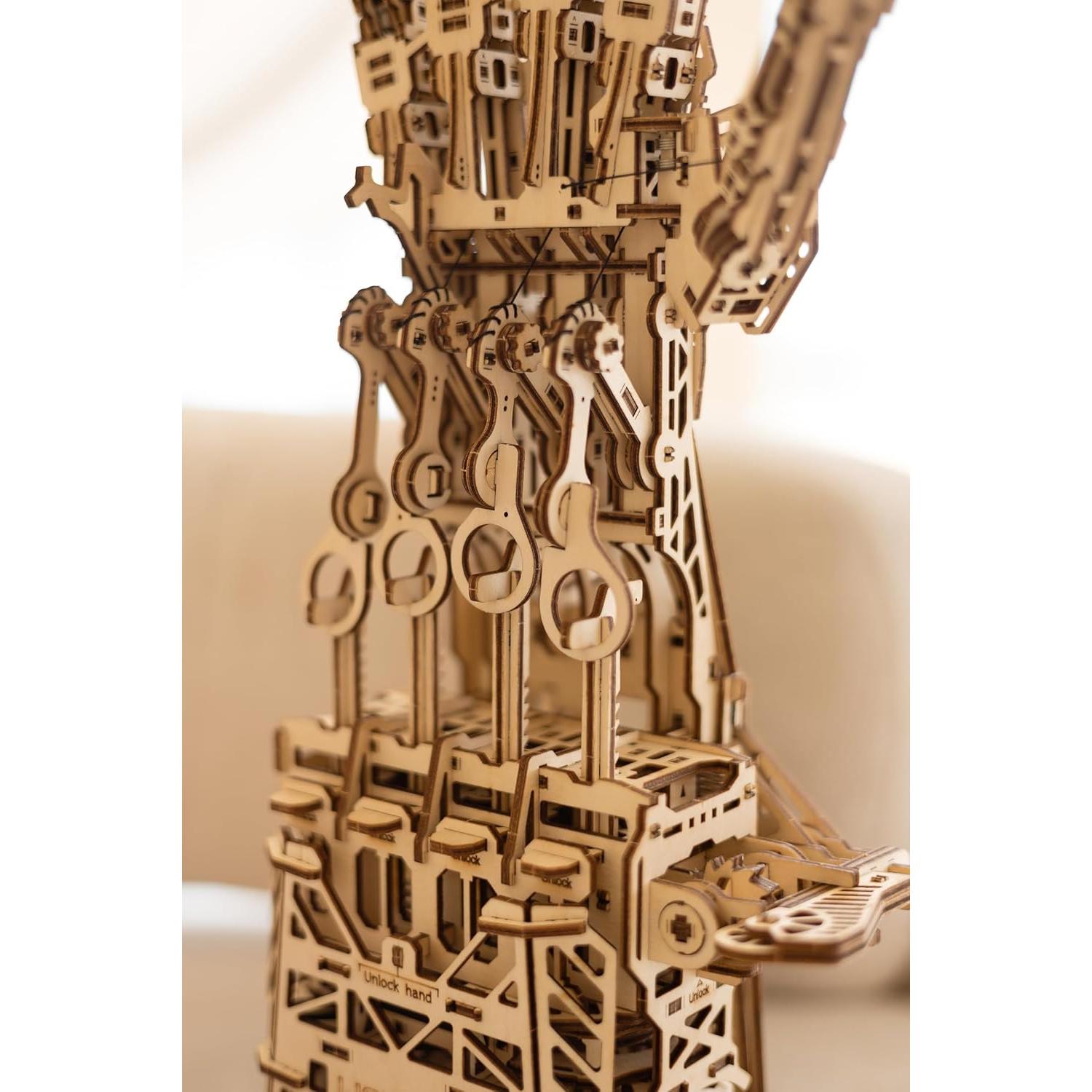 Mano Robótica DIY Wood Trick - Rompecabezas 3D de Madera