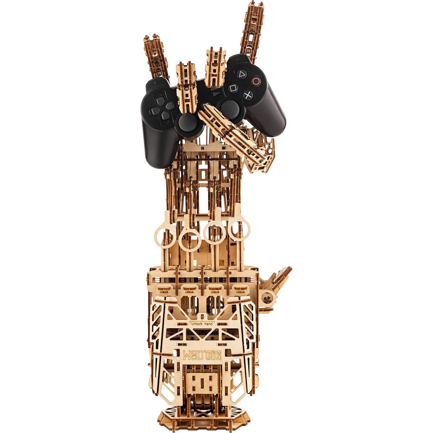 Mano Robótica DIY Wood Trick - Rompecabezas 3D de Madera