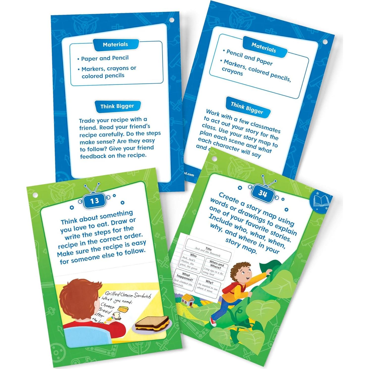 Tarjetas de Tarea de Codificación y Robótica hand2mind - 36 Tarjetas para Niños de 5 Años