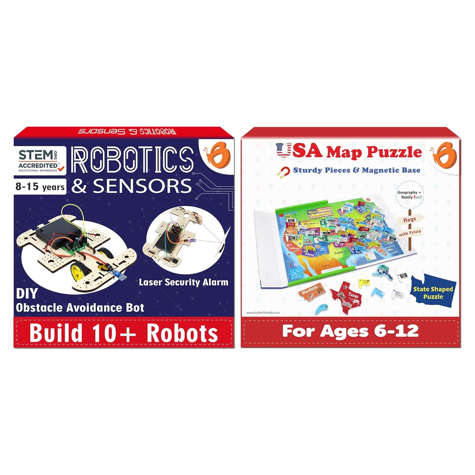 Kit de Robótica STEM ButterflyEdufields 10 en 1 para Niños 8-12 Años