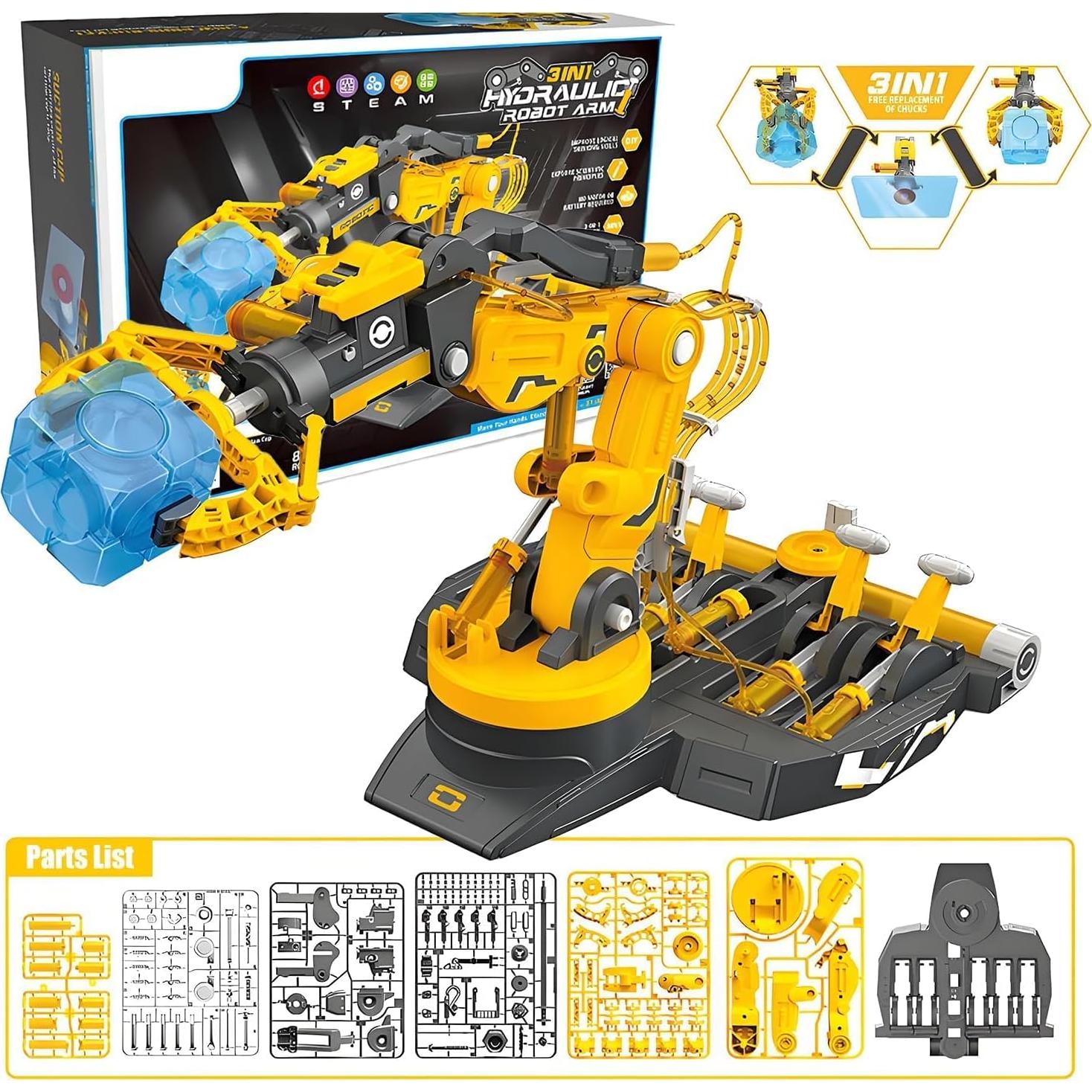 Kit de Brazo Robótico Hidráulico Tissting 3 en 1 para Niños