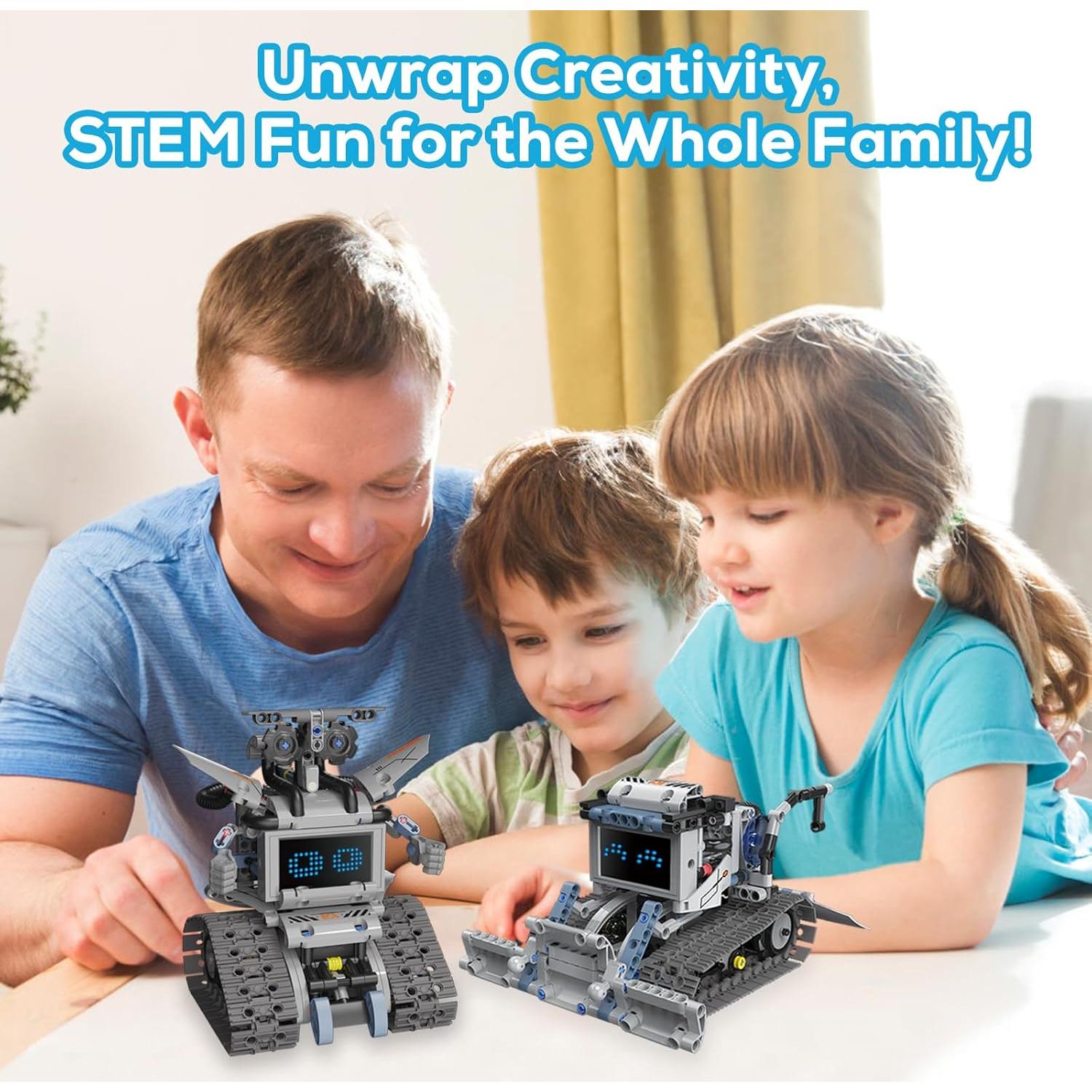 Kit de Construcción de Robots 5 en 1 Huasui para Niños 6-16 Años