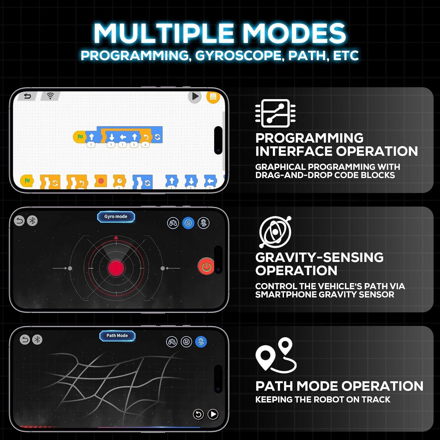 Kit de Construcción de Robots 5 en 1 Huasui para Niños 6-16 Años