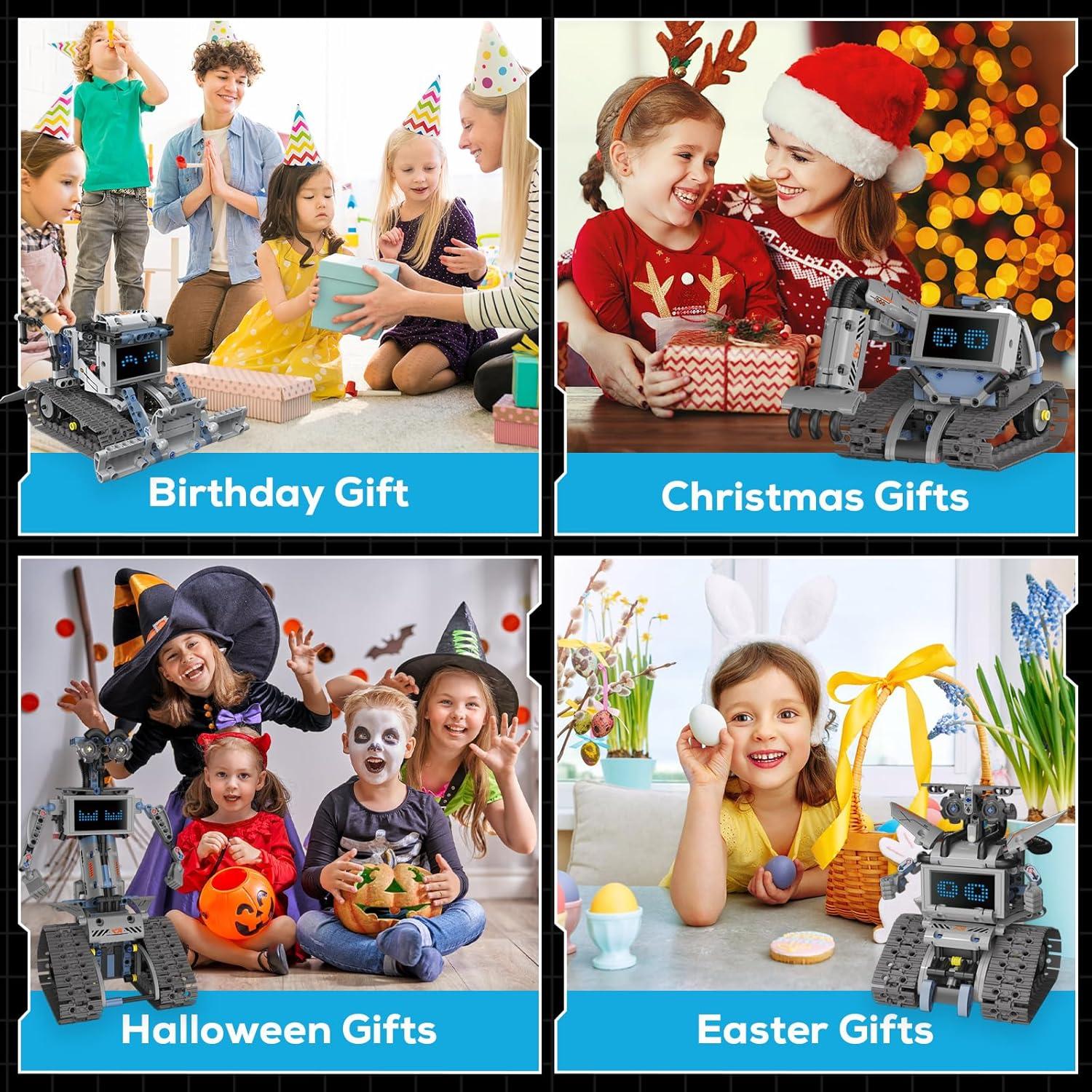 Kit de Construcción de Robots 5 en 1 Huasui para Niños 6-16 Años