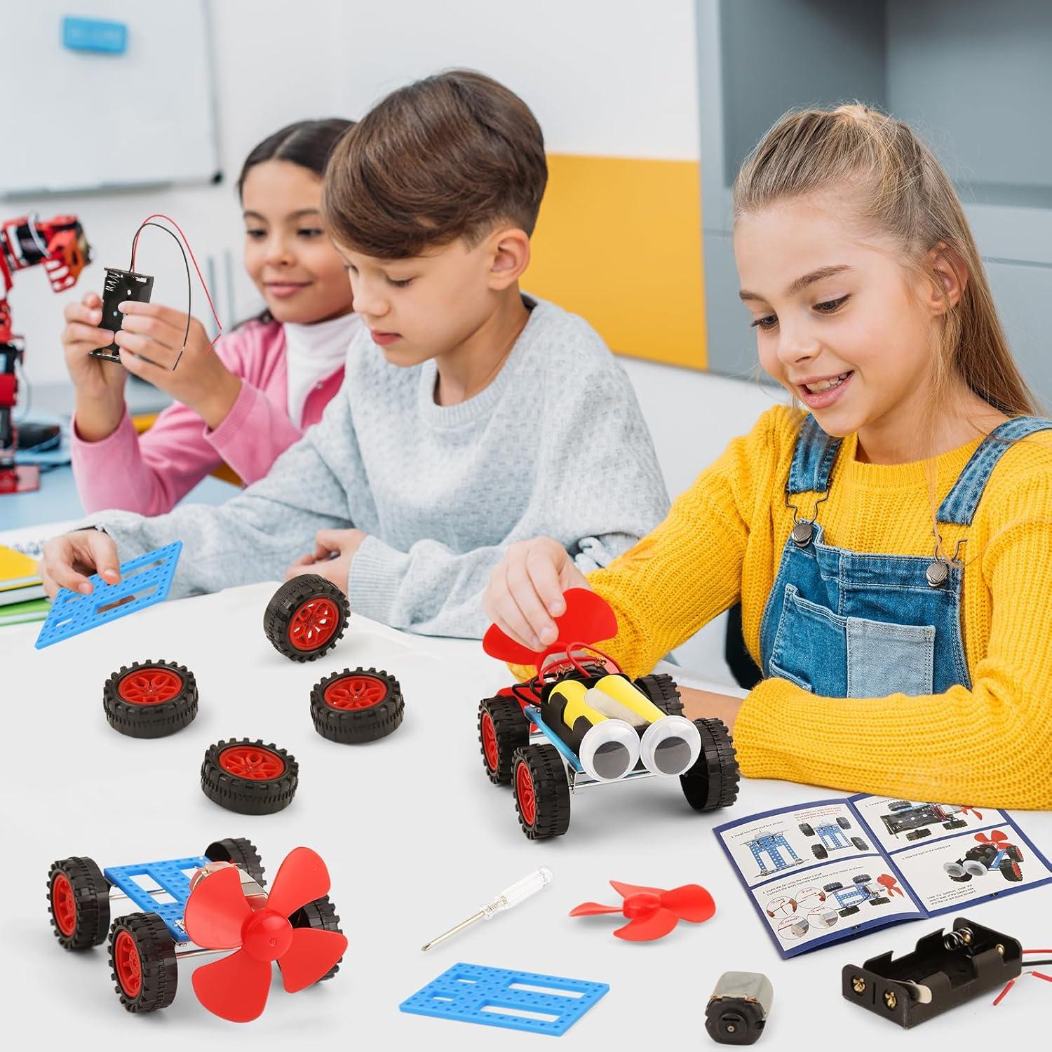Kit STEM 5 en 1 BeAndge para Niños 6+ Años - Autos Eólicos