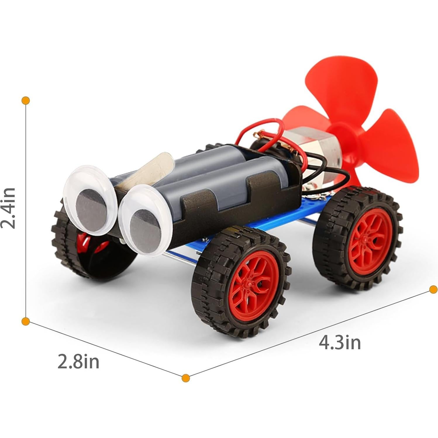 Kit STEM 5 en 1 BeAndge para Niños 6+ Años - Autos Eólicos
