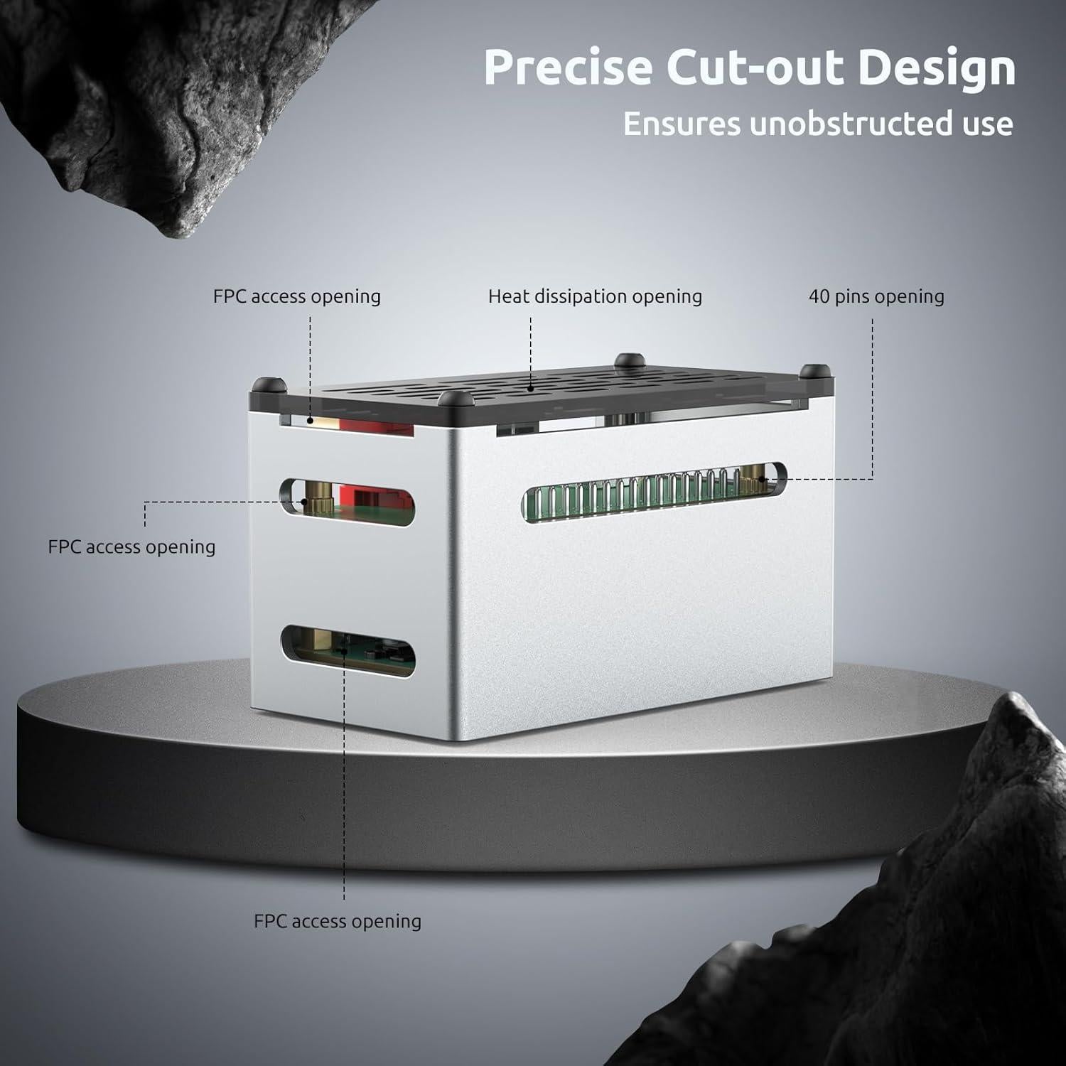 Caja de Aluminio InnoMaker para Raspberry Pi Zero con Disipador