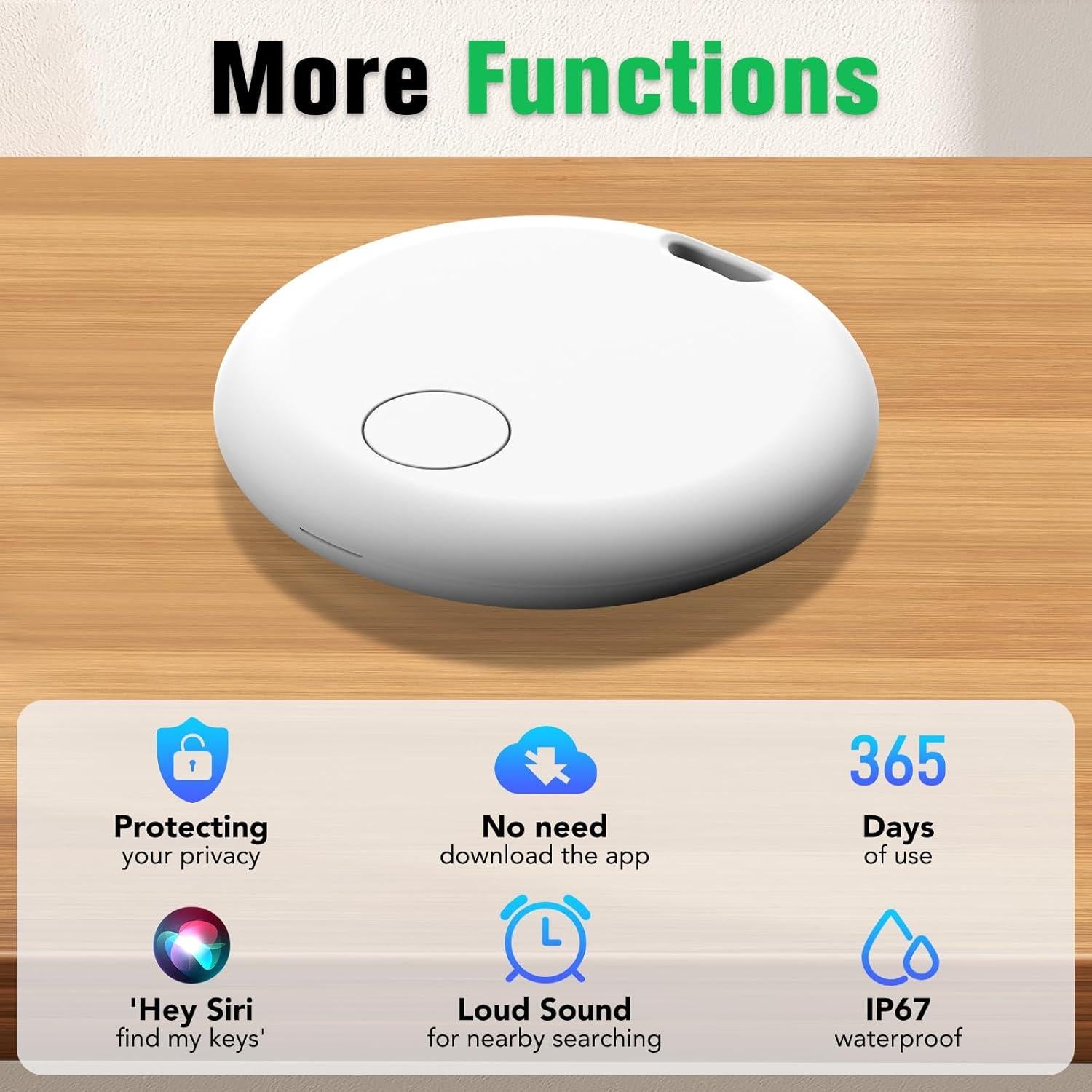 Etiquetas de seguimiento Bluetooth Aowoka - Paquete de 4