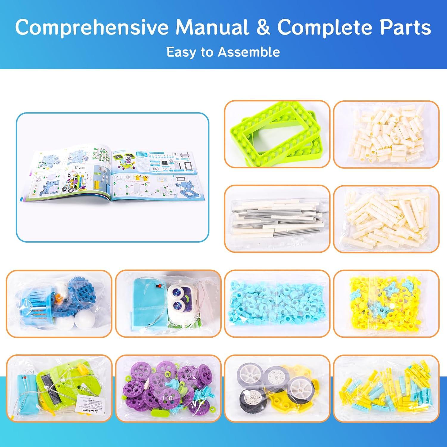 Kit de Juguetes STEM RISUNTOY 434 Piezas - Robots Solares